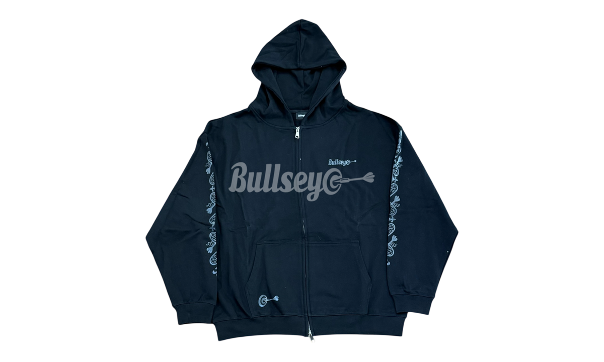 Bullseye Ace of Darts Black Sweatsuit (Zip-Up Hoodie & Sweatpants)