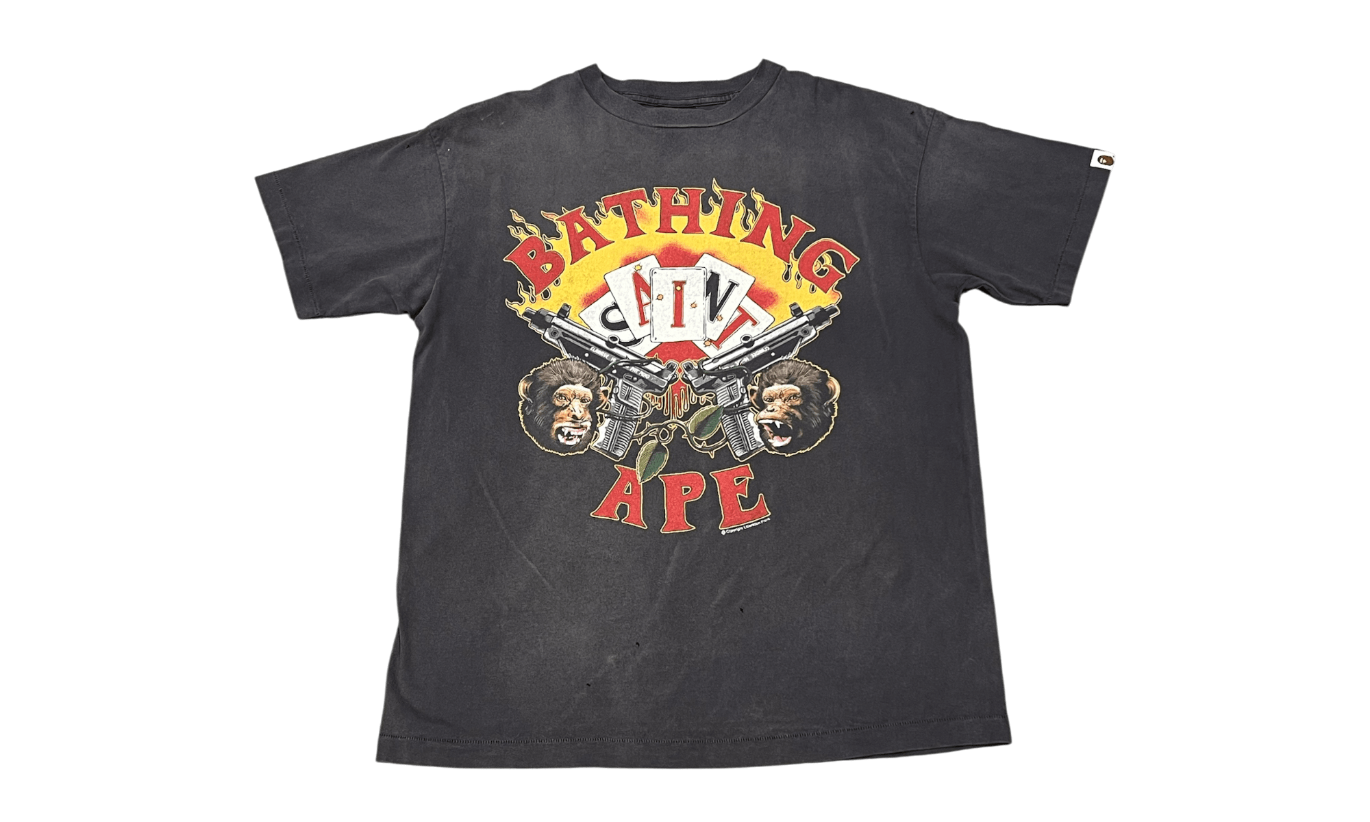 Bape x Saint Mxxxxxx Guns T-Shirt (Preowned)