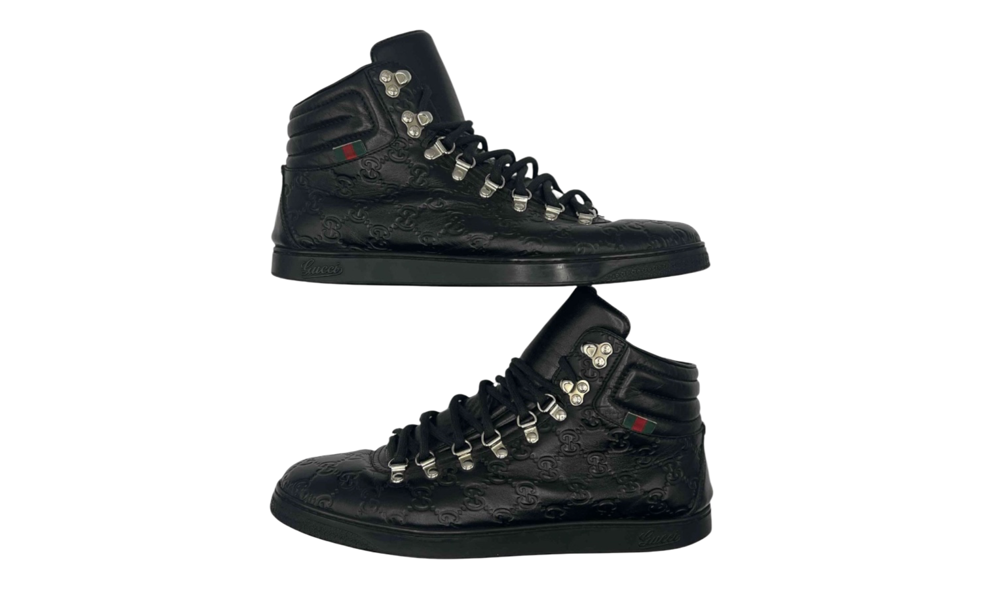 Gucci Bambi GG Monogram High Top Sneakers (PreOwned)