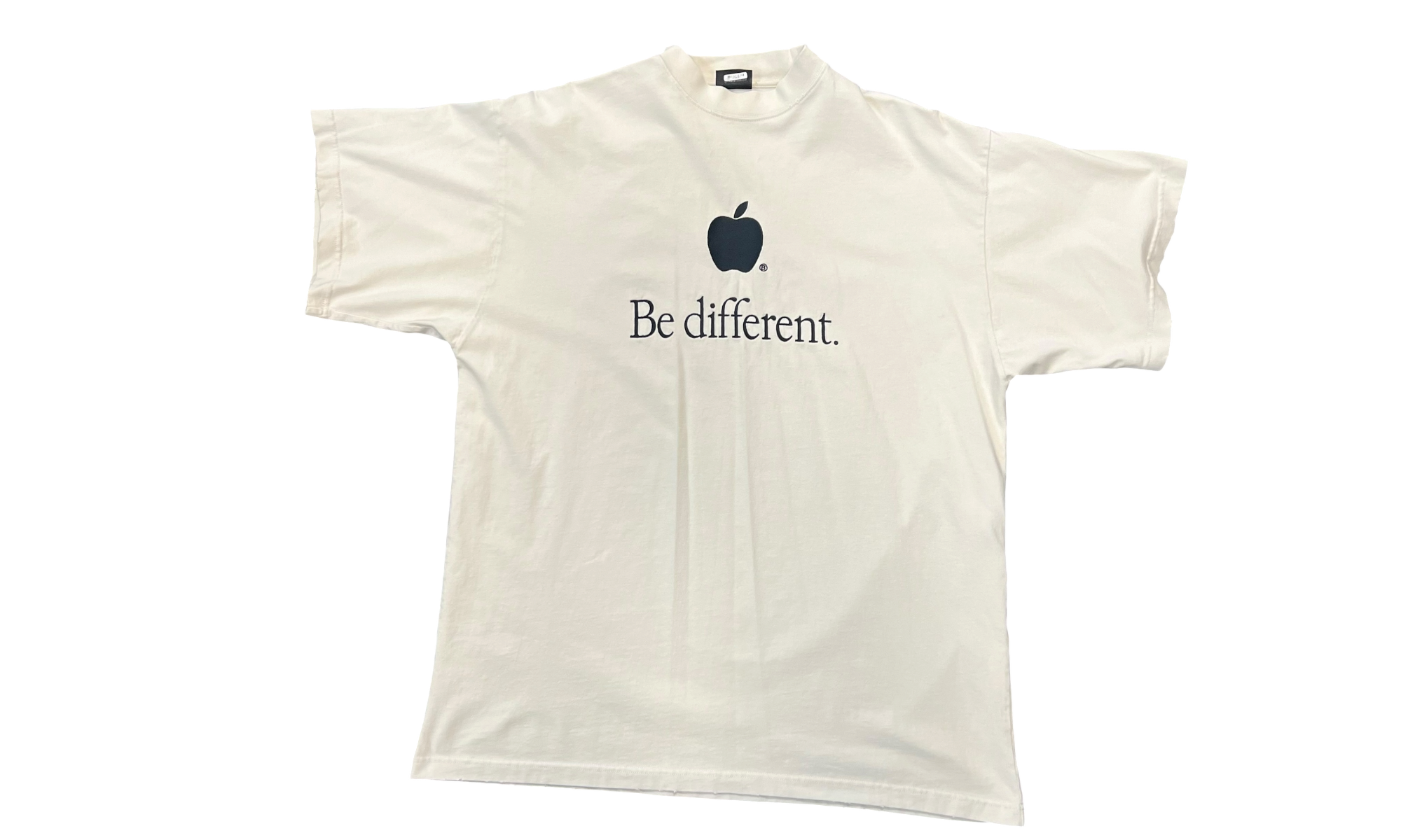 Balenciaga Be Different Apple Tee ( Preowned )