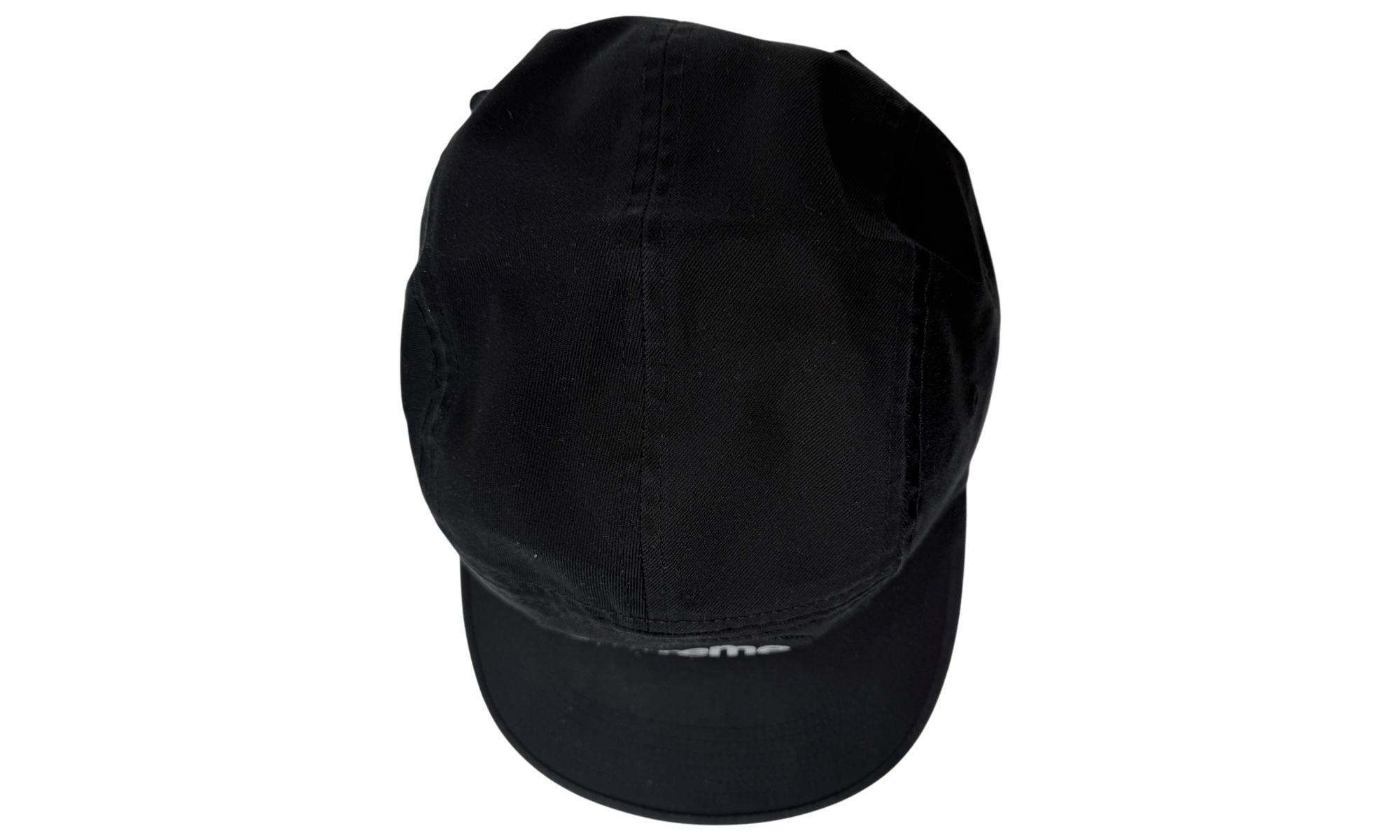 Supreme Washed Chino Twill Camp Cap Black