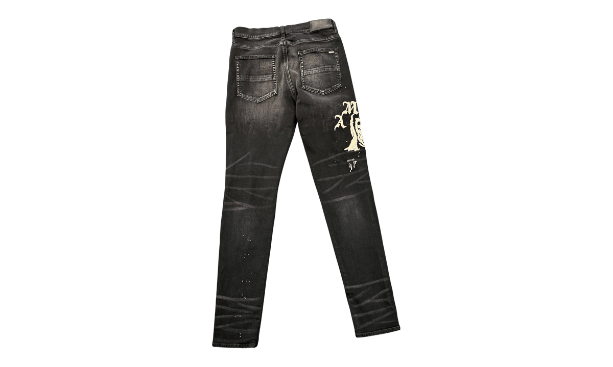 Amiri Wes Lang Black Paint Jeans (PreOwned)