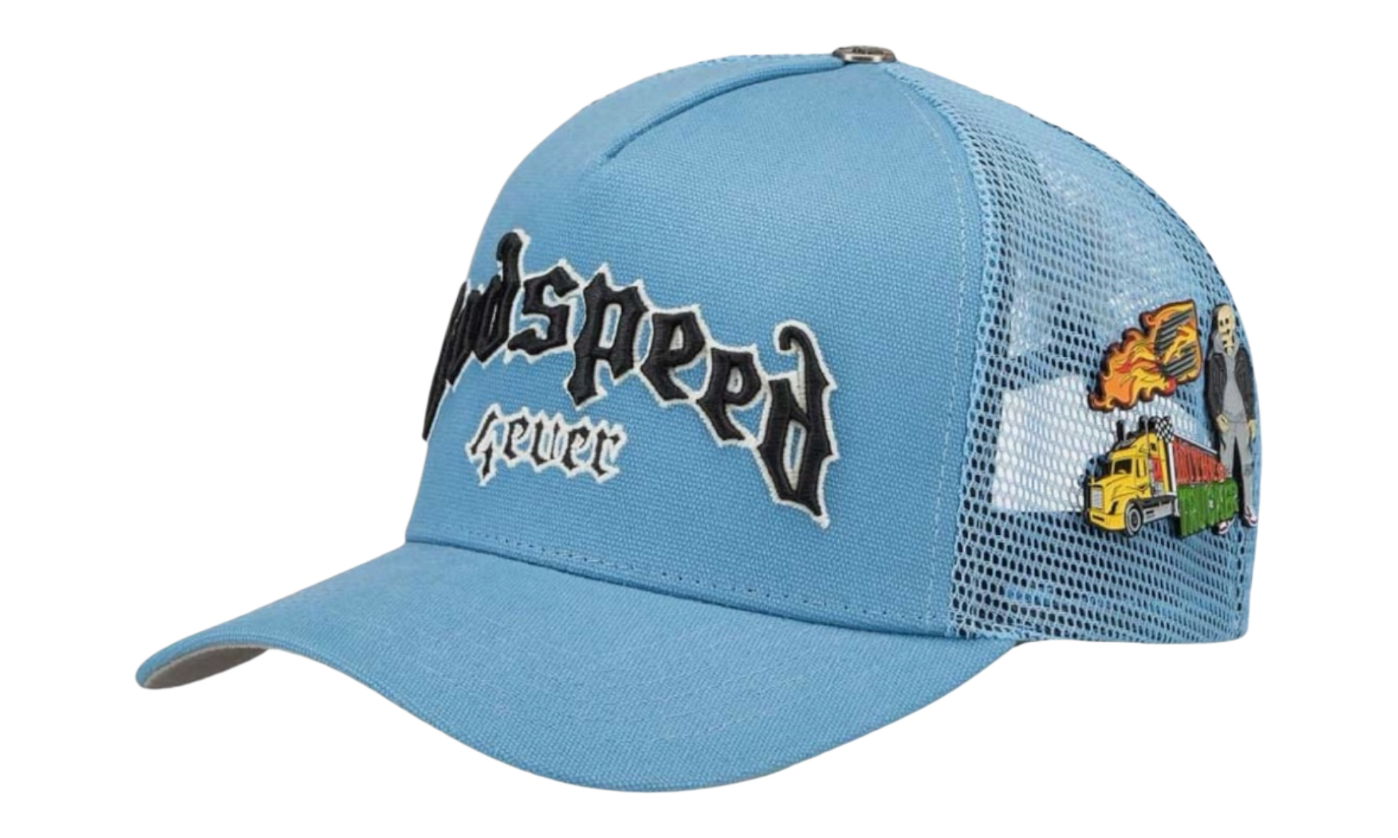 Godspeed Forever Baby Blue Trucker Hat