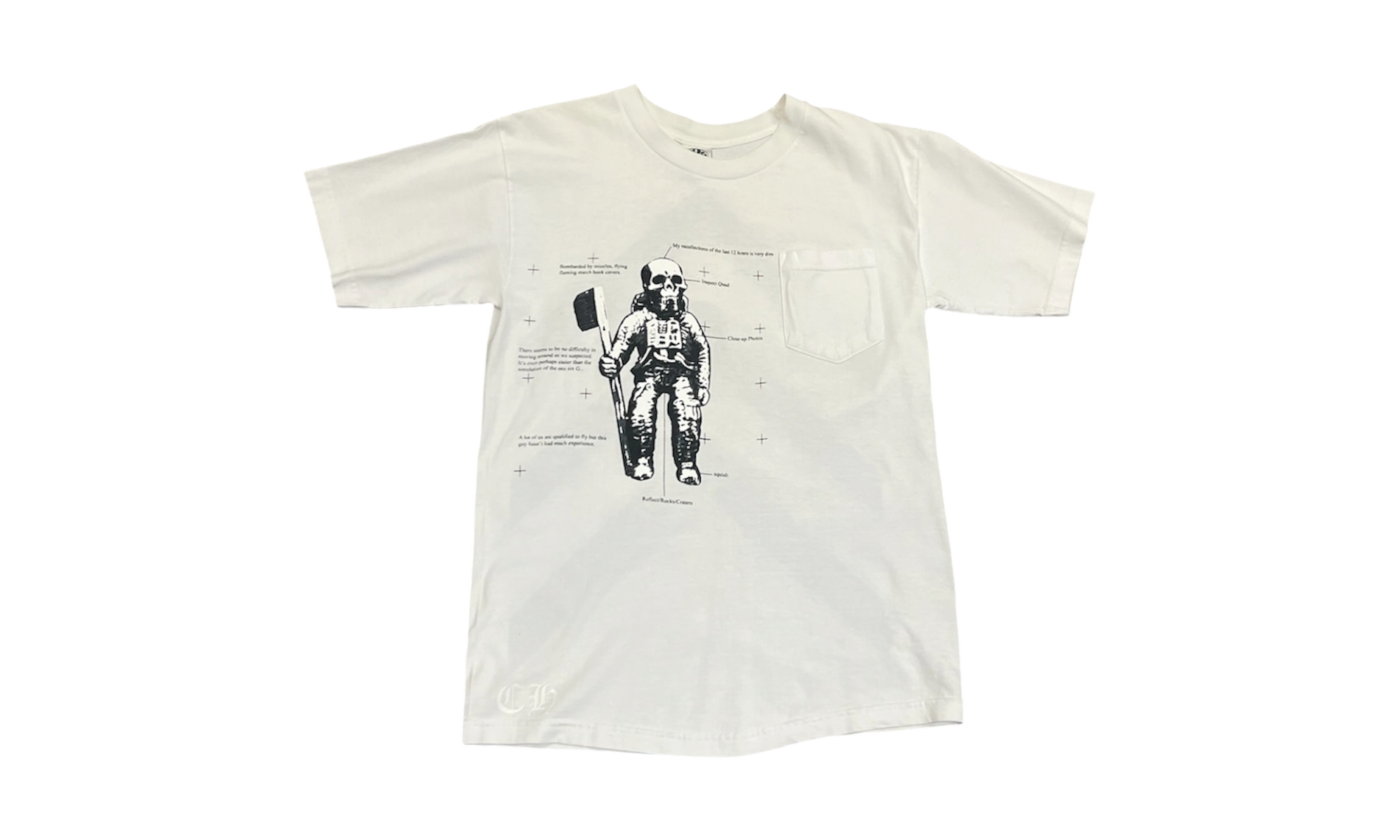 Chrome Hearts Foti White Skelton T-Shirt (PreOwned)