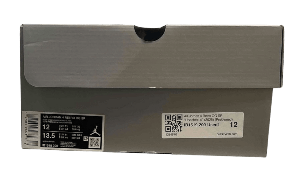 Air Jordan 4 Retro OG SP "Undefeated" (2025) (PreOwned)