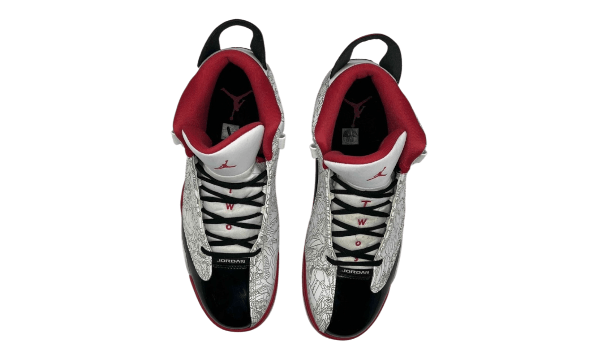 Jordan Dub Zero White Varsity Red (PreOwned)