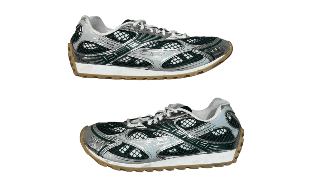 Bottega Veneta Orbit Billard Silver/Green Sneakers (Preowned)