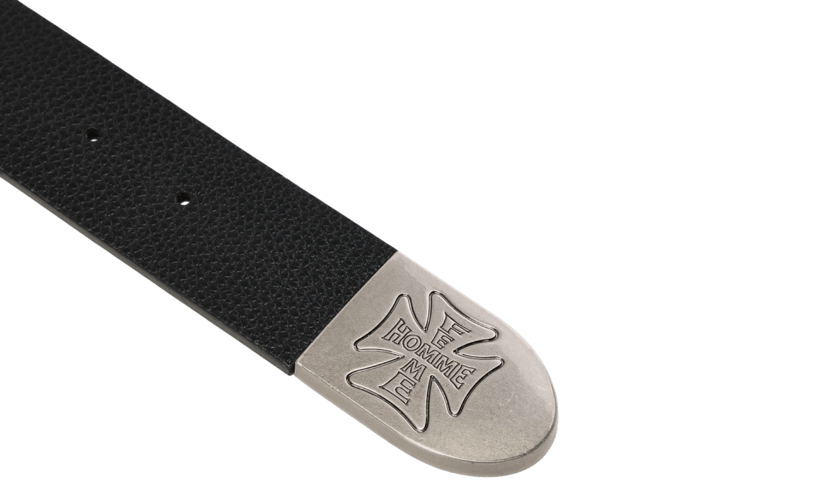 Homme + Femme Iron Crest Classic Black Belt