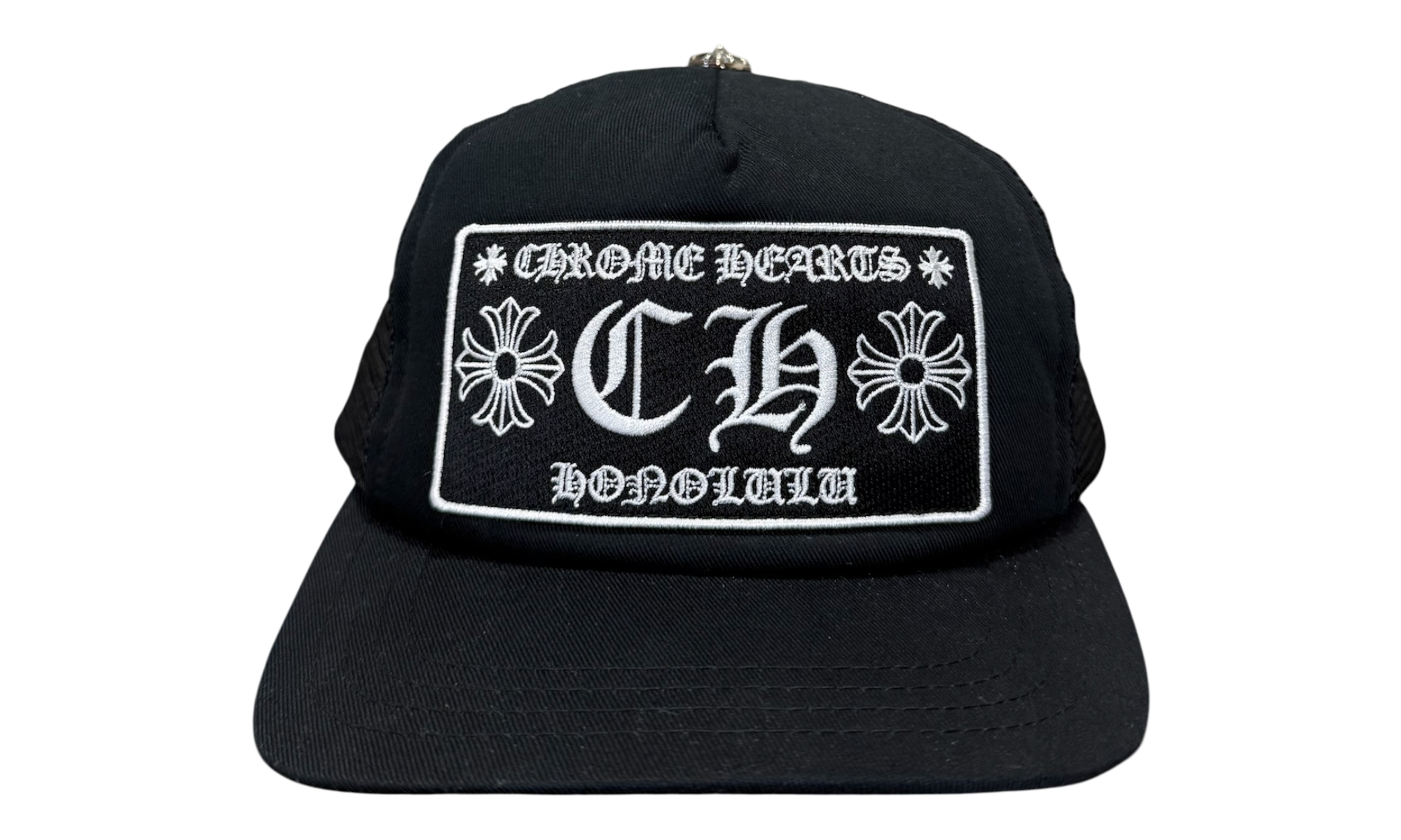 Chrome Hearts Honolulu Exclusive CH Trucker Hat Black/black