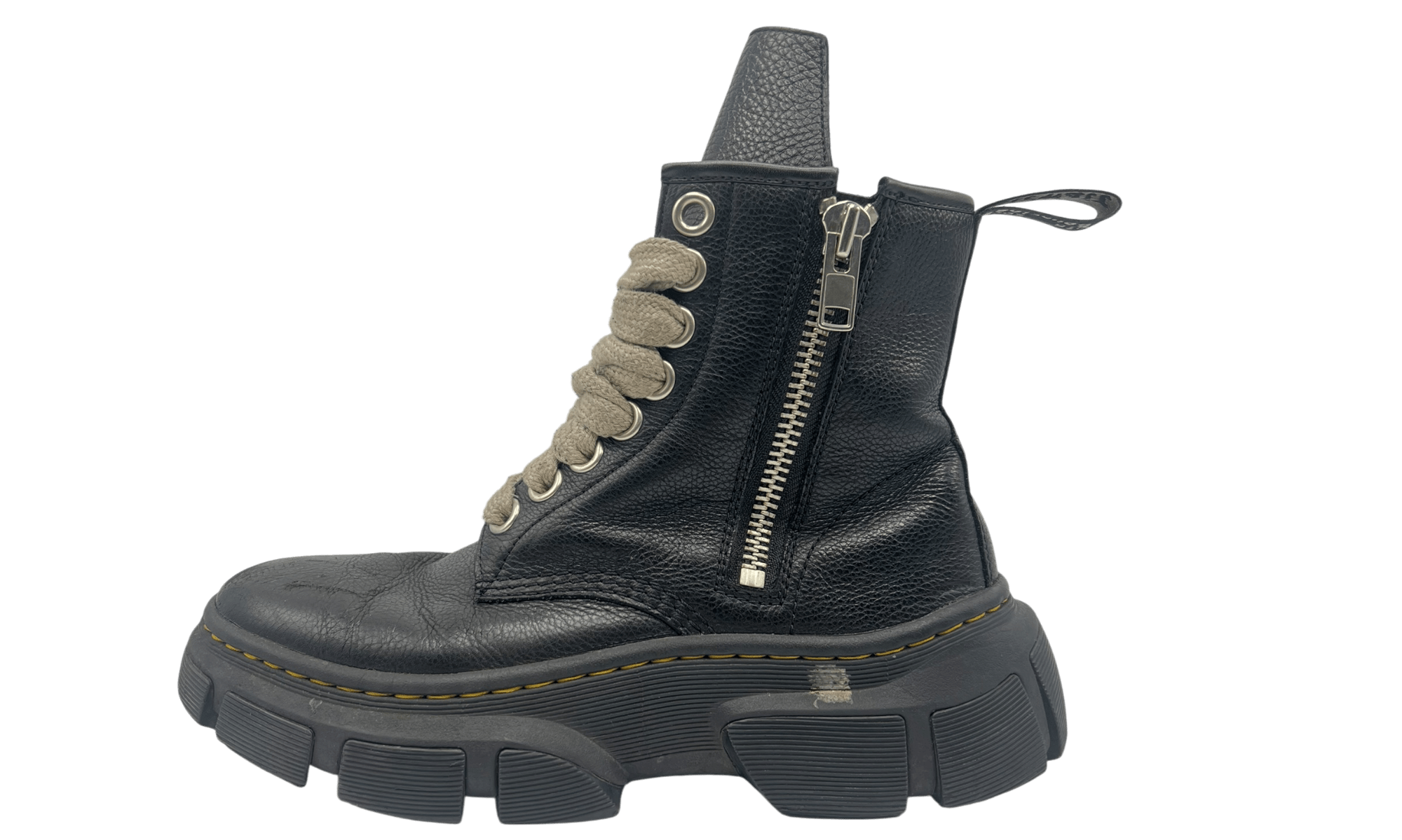 Dr. Martens 1460 DMXL Jumbo Lace Zip Boot Rick Owens Black (PreOwned)