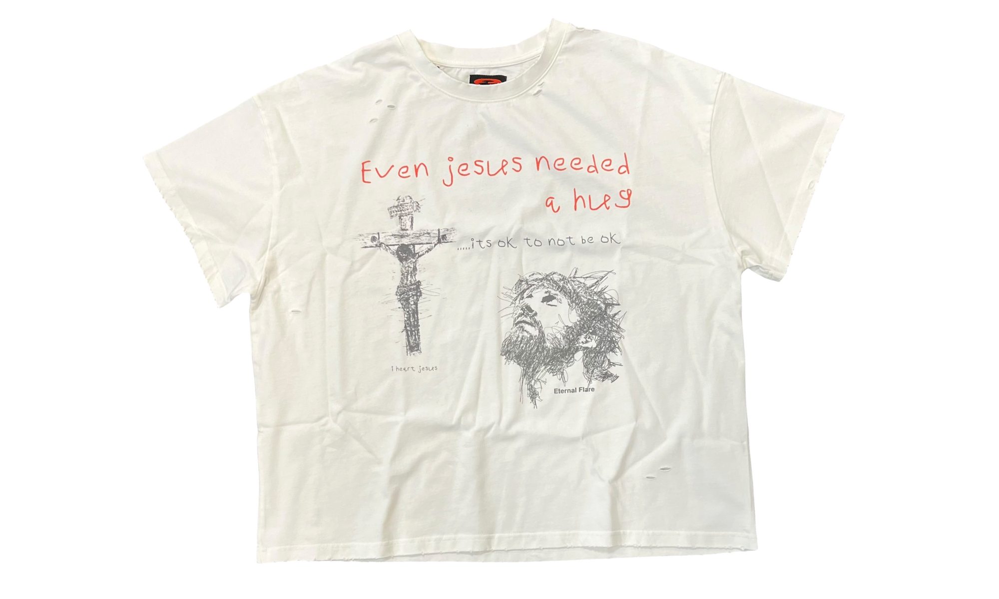 Eternal Flare Even Jesus Needed a Hug T-Shirt (Stained)