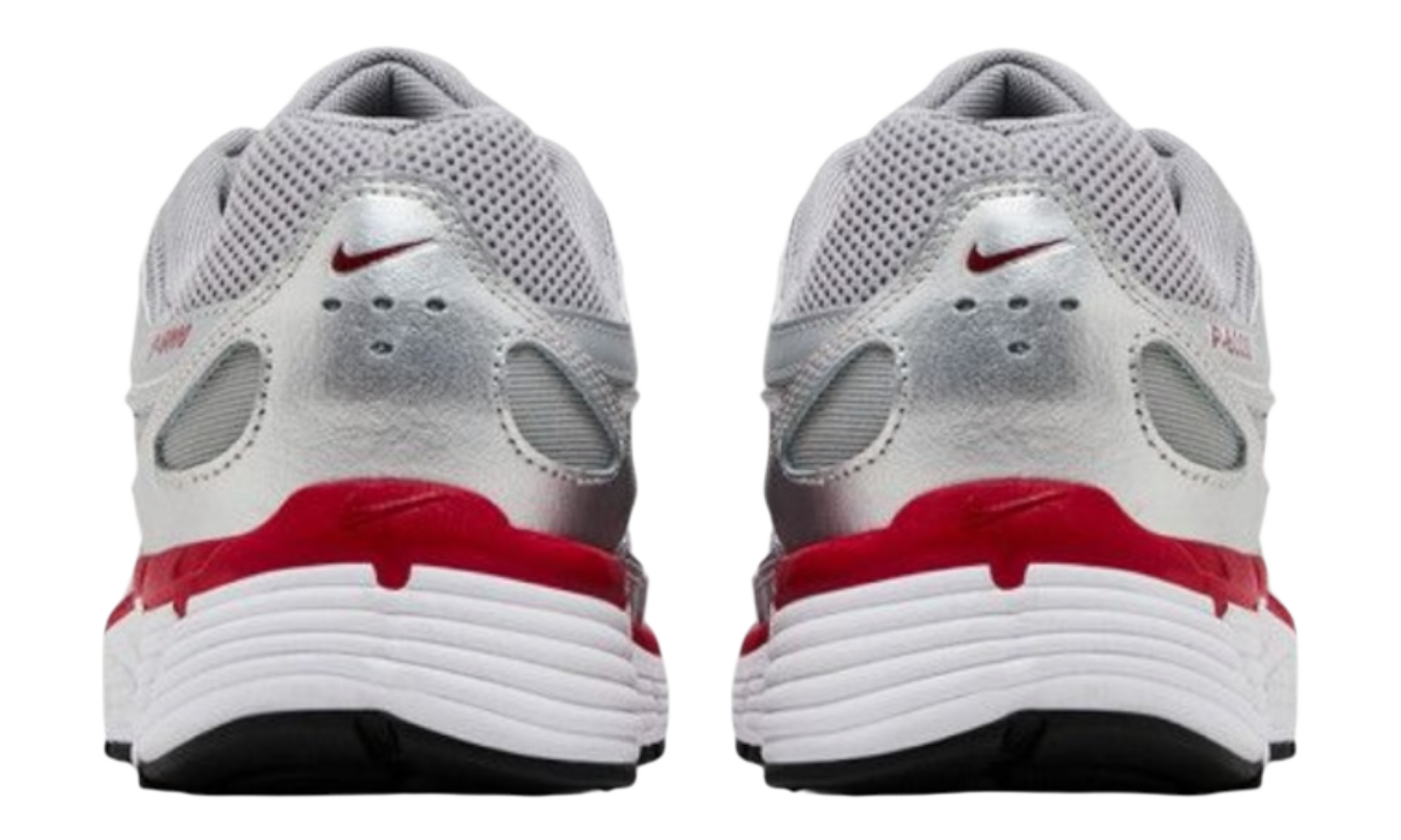 Nike P-6000 Metallic Silver Gym Red