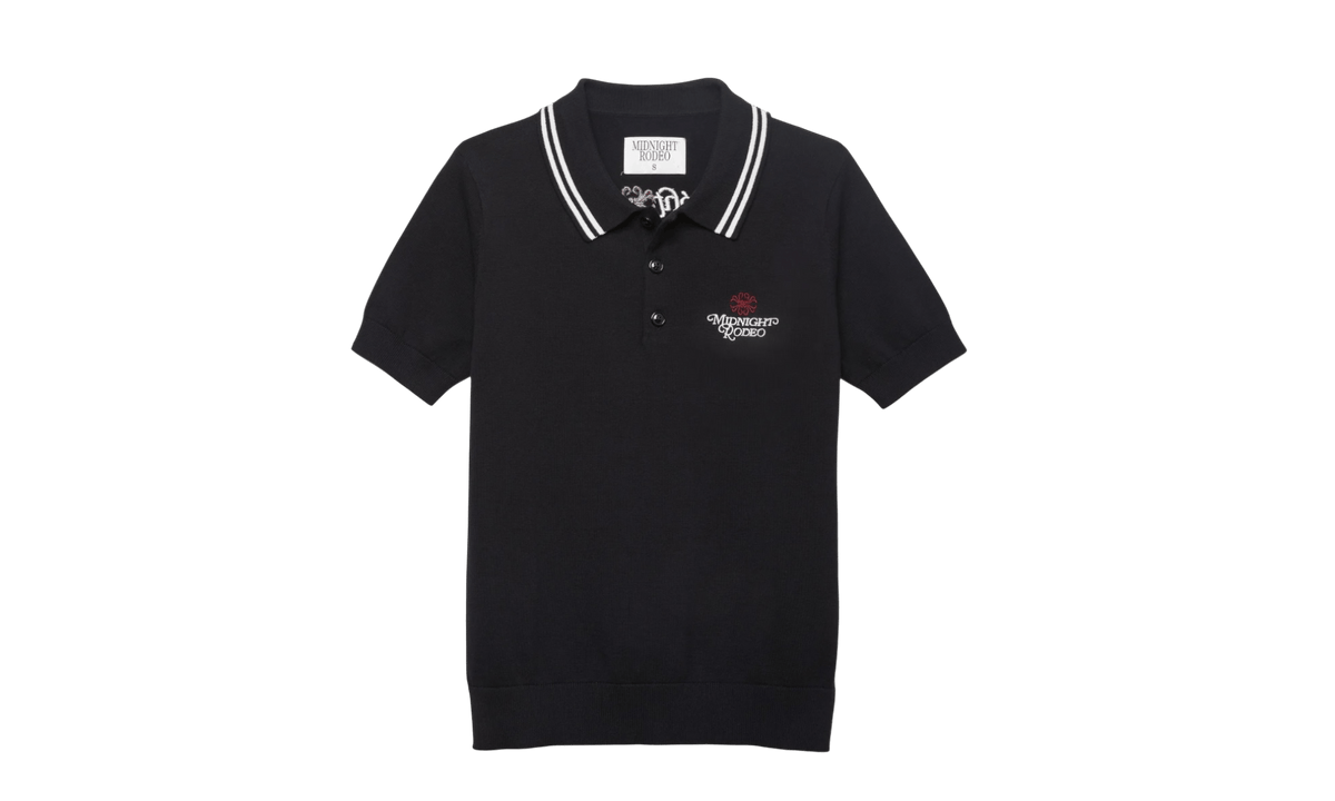 Midnight Rodeo "Signature" Sweater Polo Black