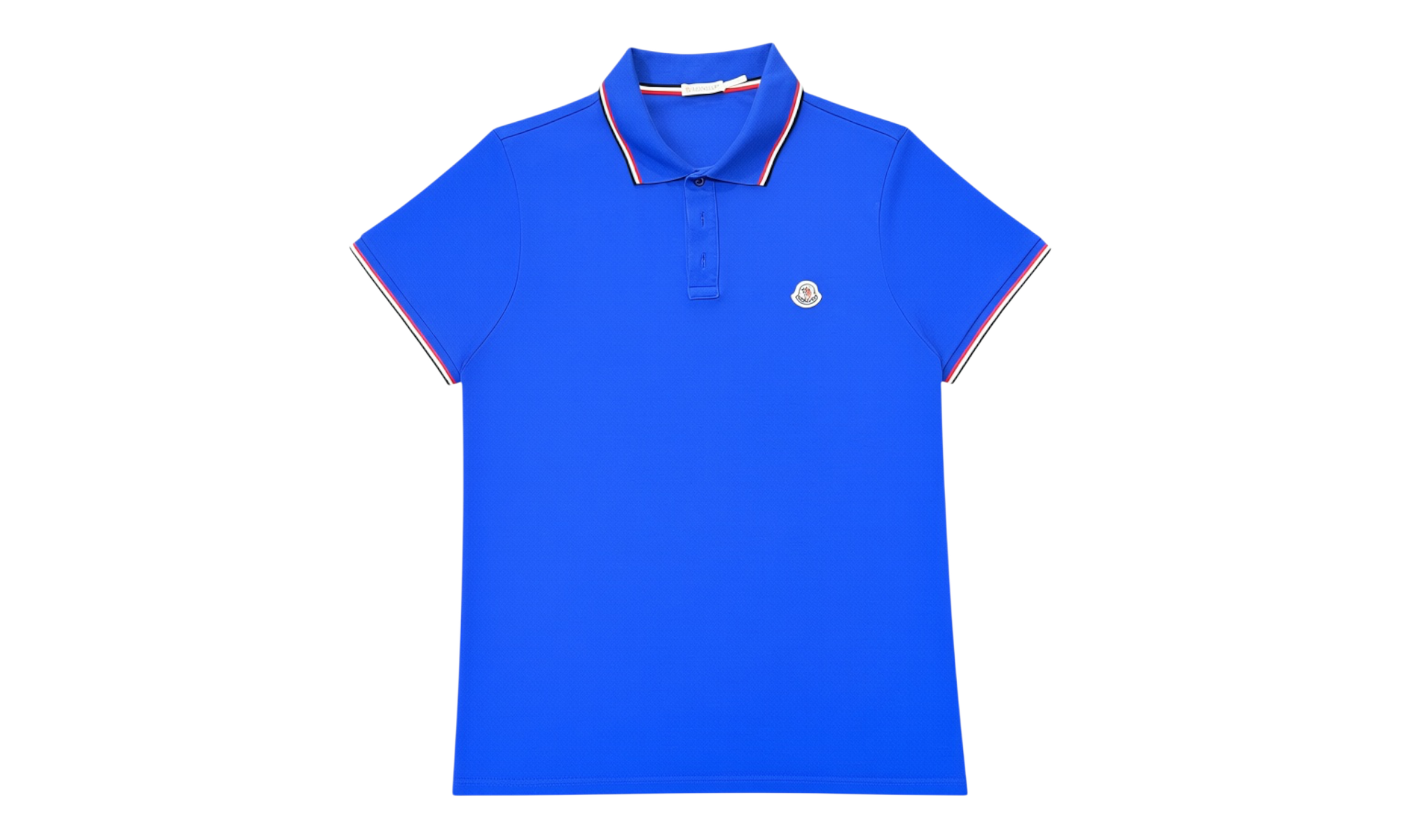 Moncler Maglia Polo Manica Corta Vintage Ski Blue (PreOwned)