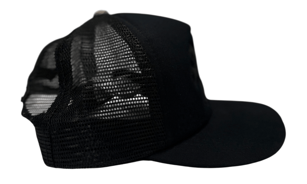Chrome Hearts Triple Cross Cemetery Trucker Hat Black (Preowned)