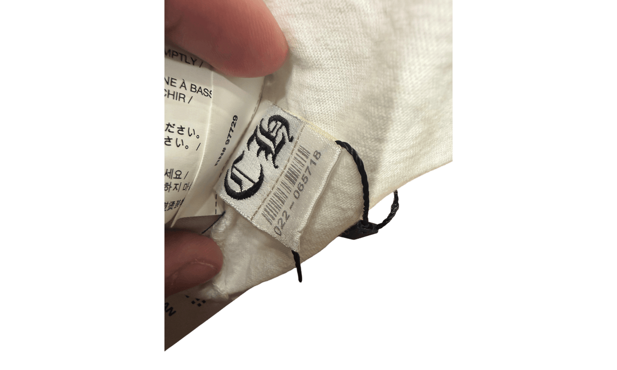 Chrome Hearts Neck Letters White T-Shirt