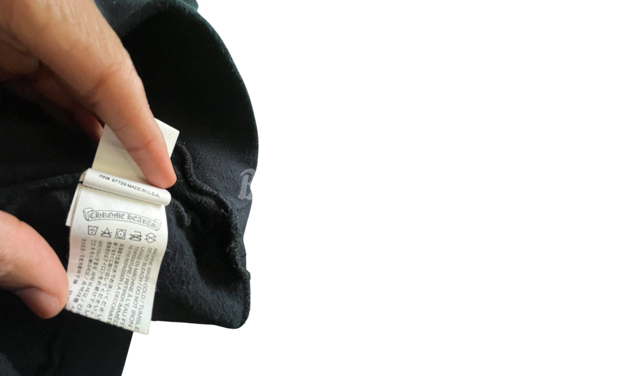 Chrome Hearts All Over Print Sleeve Black Hoodie (PreOwned)