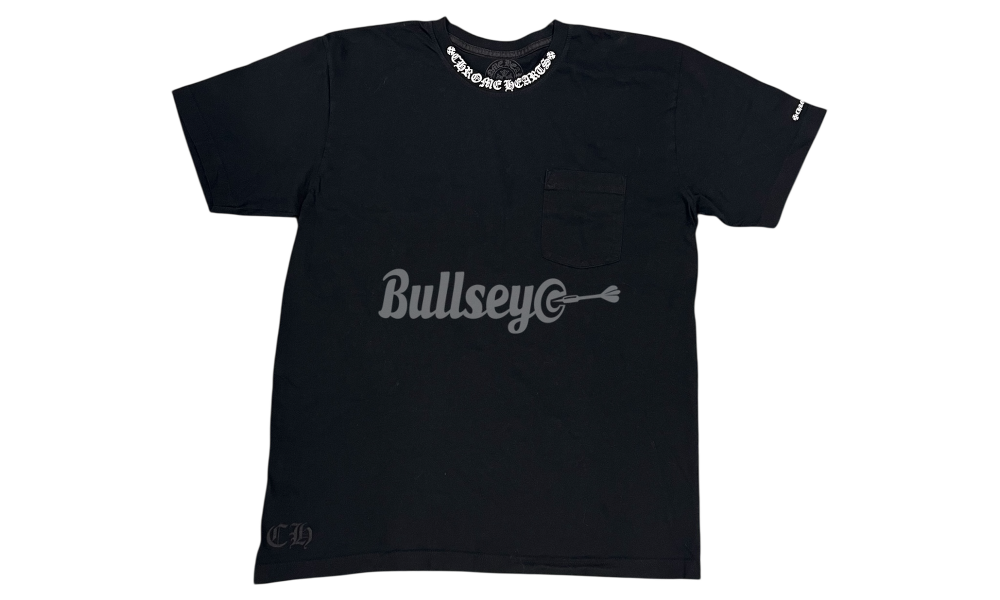 Chrome Hearts Neck Letters Black/White T-Shirt (PreOwned)