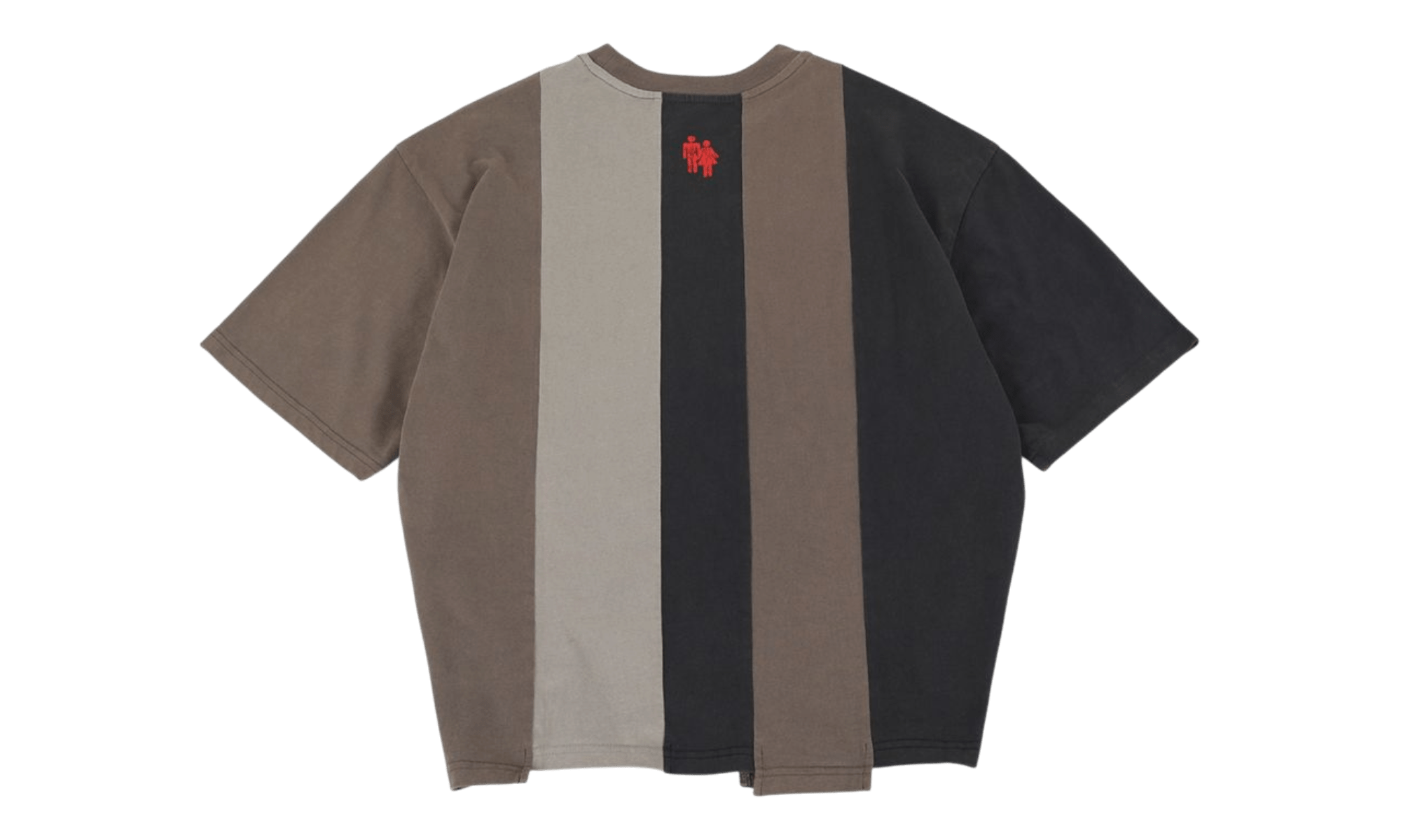 Homme Femme Reconstructed Varsity Tee Black/Multi