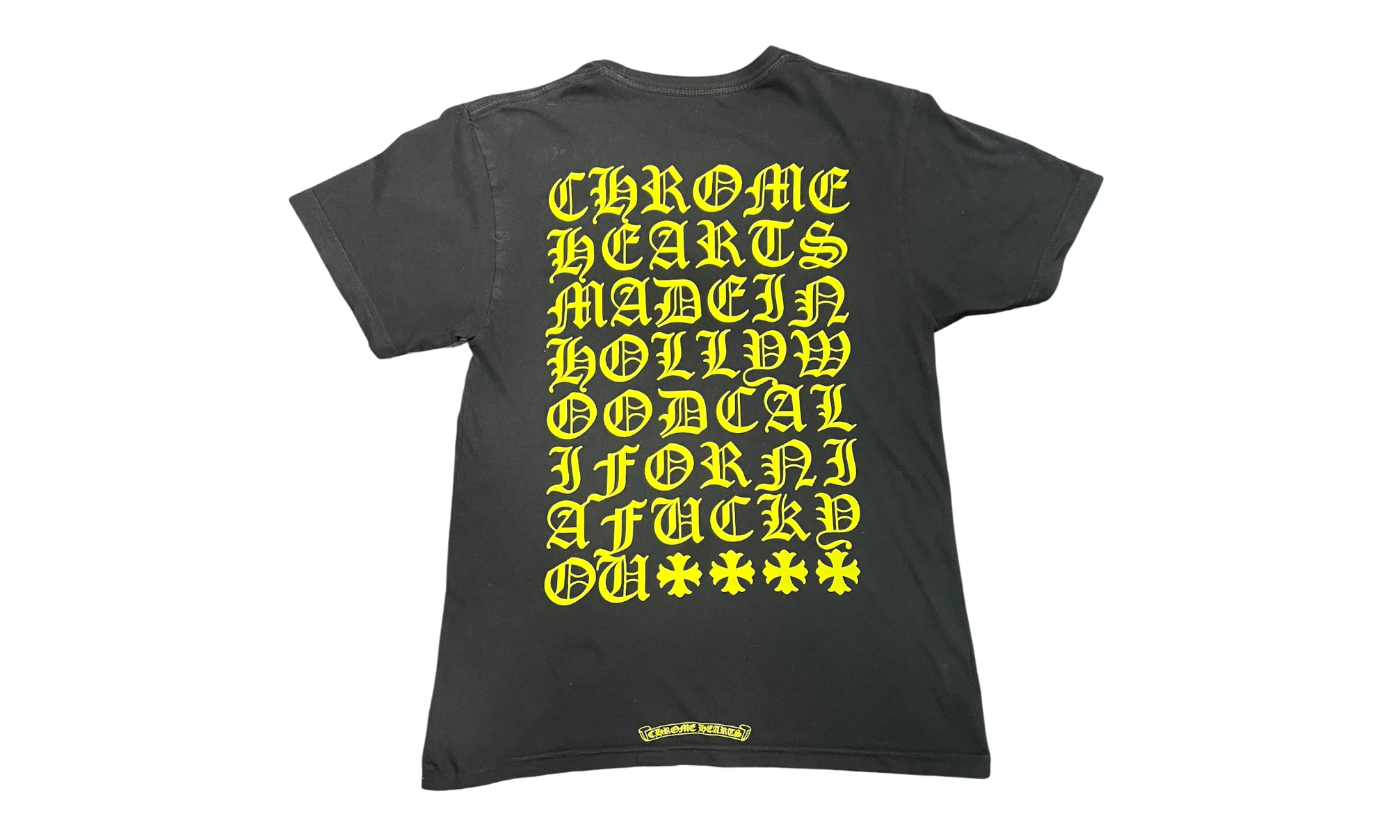 Chrome Hearts Neon Eye Chart Black T-Shirt (PreOwned)