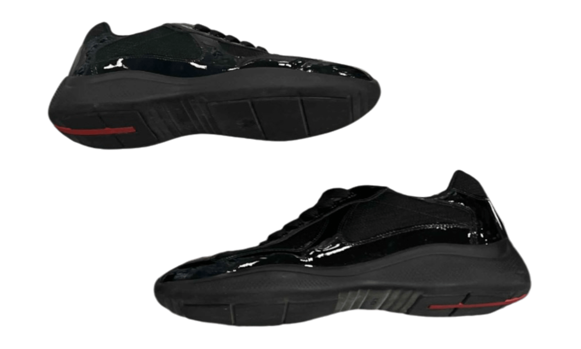 Prada Patent Leather American Cup Sneakers (PreOwned)