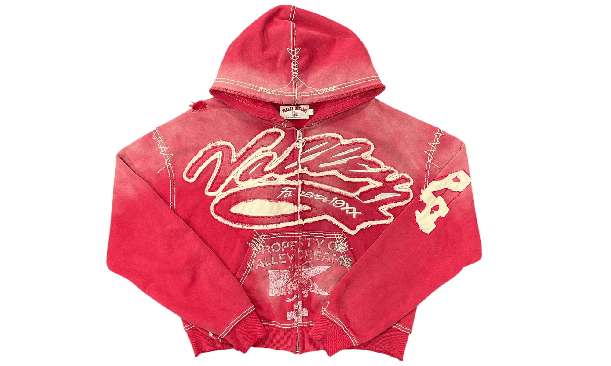 Vale Forever Religion Burn Red Zip-Up (PreOwned) (Flawed)
