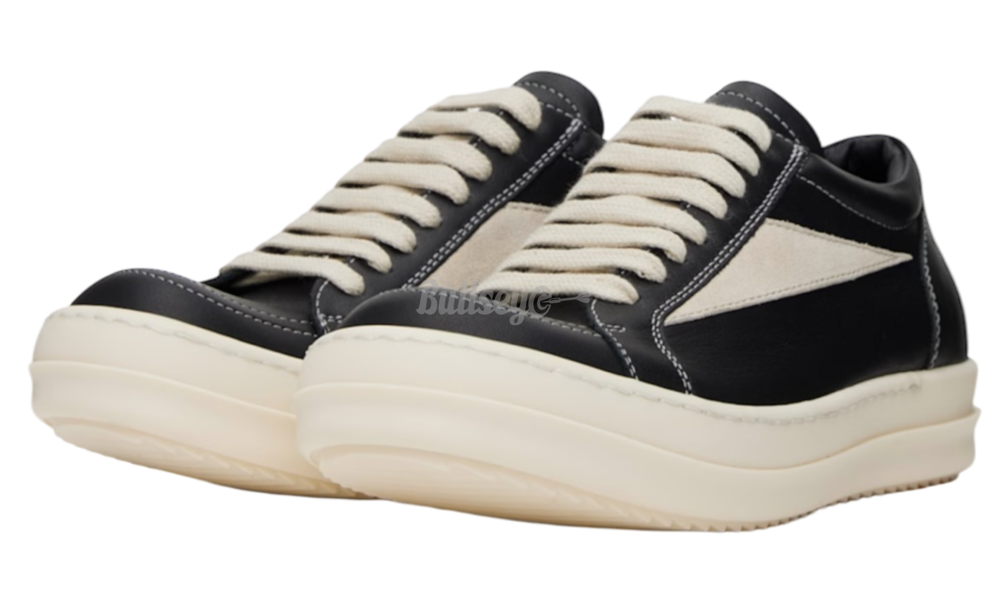 Rick Owens SS25 Hollywood Vintage Low Black Sneakers