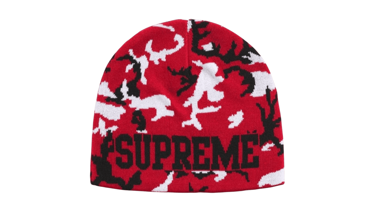 Supreme Reversible Red Camo Beanie