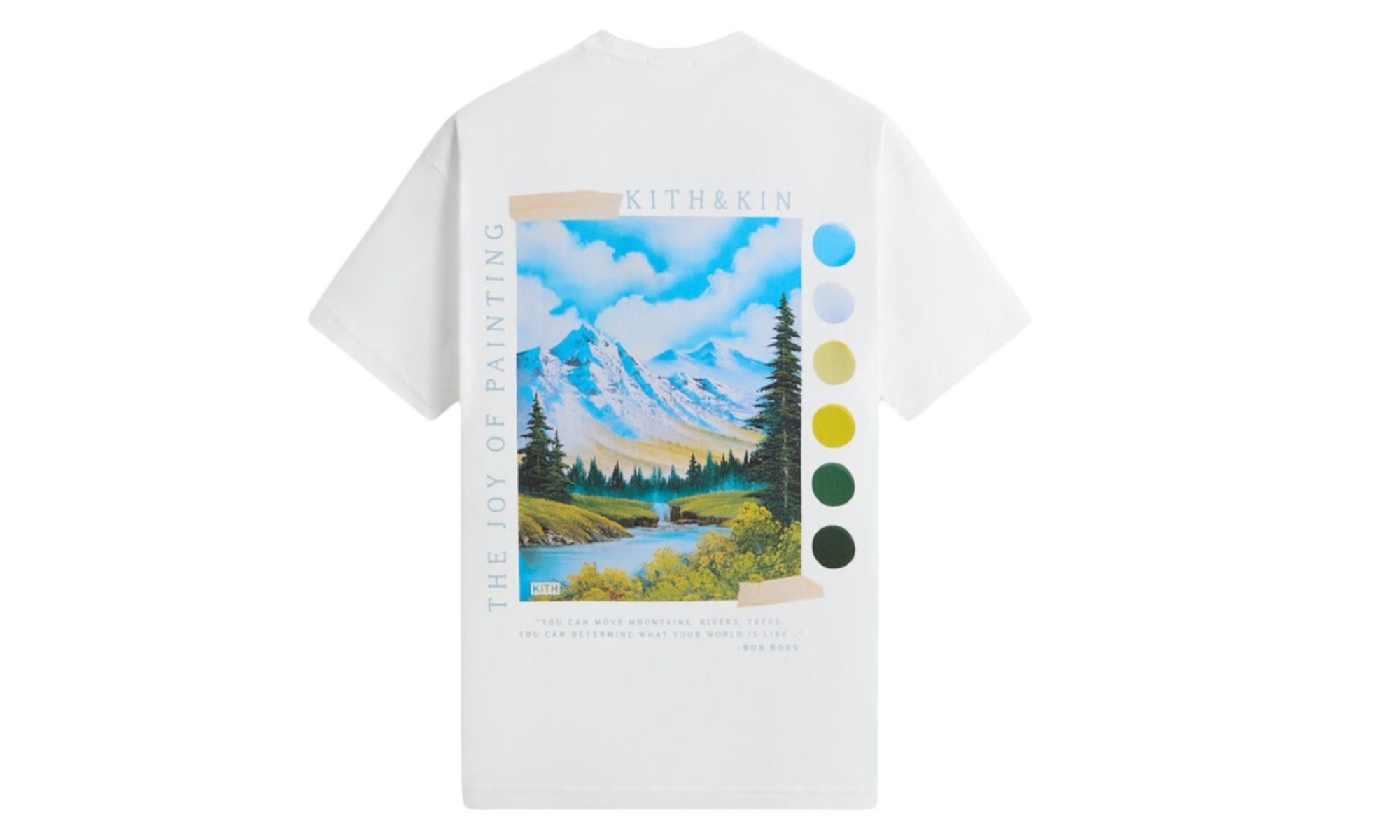 Kith x Bob Ross Palette White Pocket T-Shirt