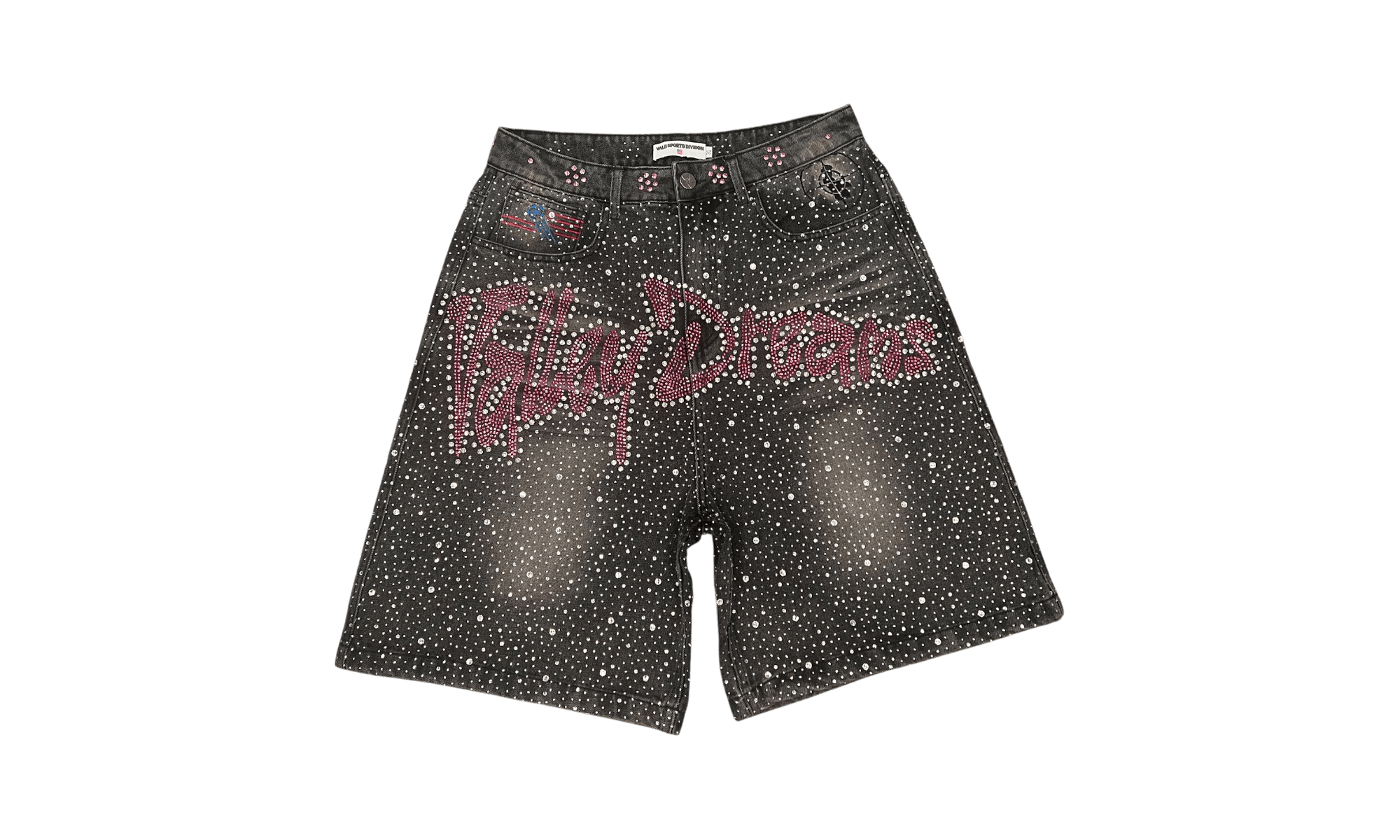 Vale Forever Iced Out Jorts Black (PreOwned)