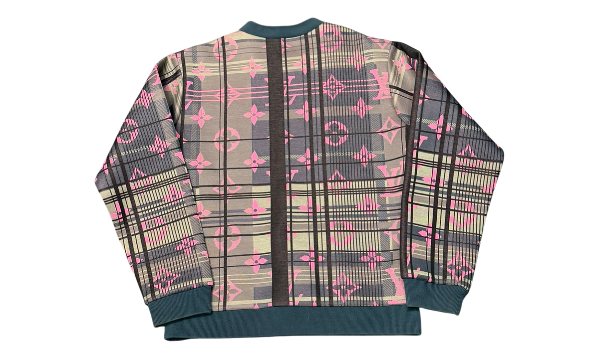 Louis Vuitton Jacquard Pink Monogram Crewneck (PreOwned)