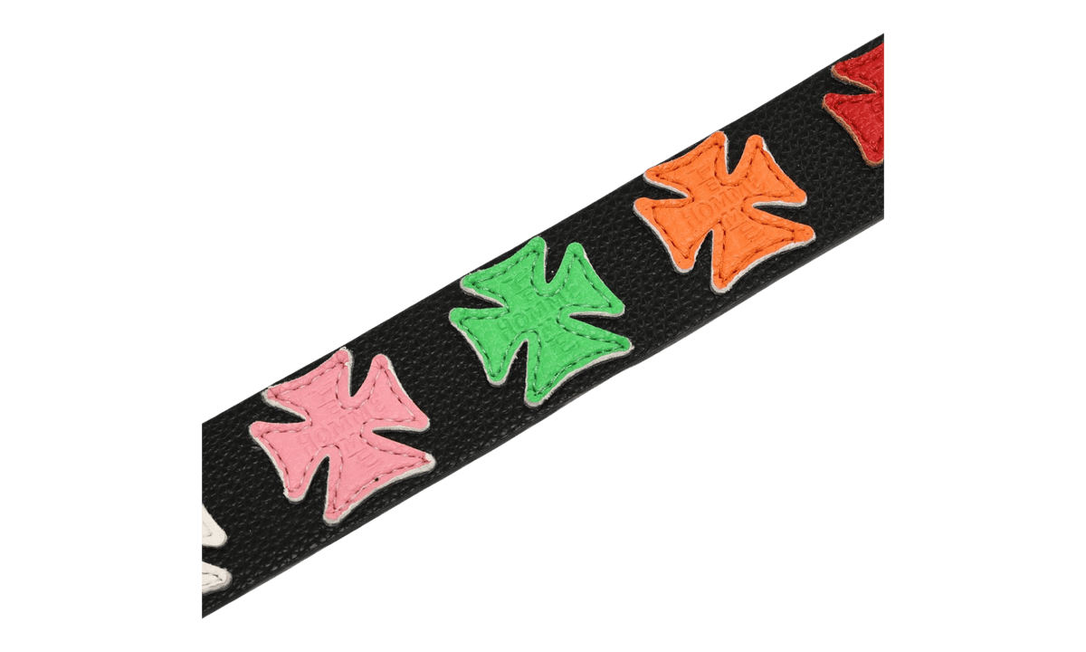 Homme + Femme Iron Crest Patch Black Belt & Multi Color