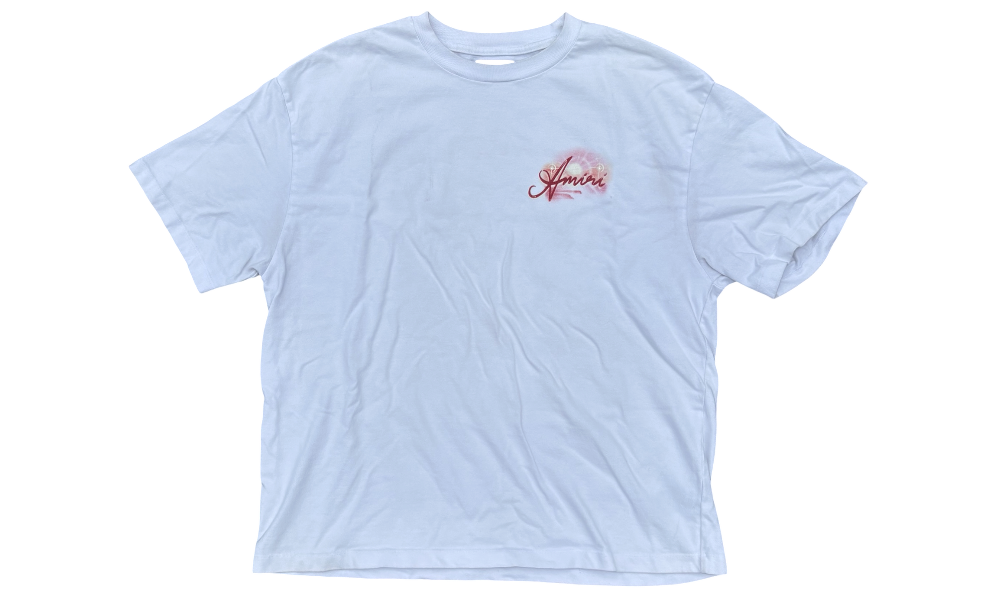 Amiri Airbrushed Paradise White T-Shirt (PreOwned)
