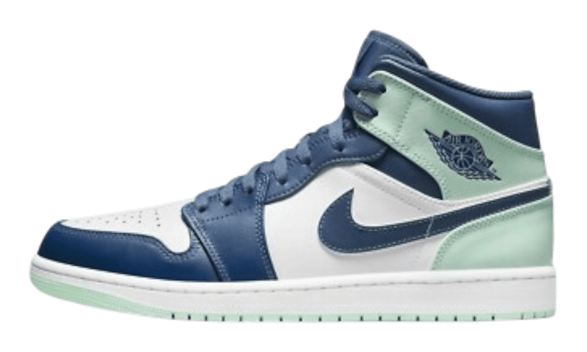 Jordan 1 Mid Mystic Navy Mint Foam (No Box)