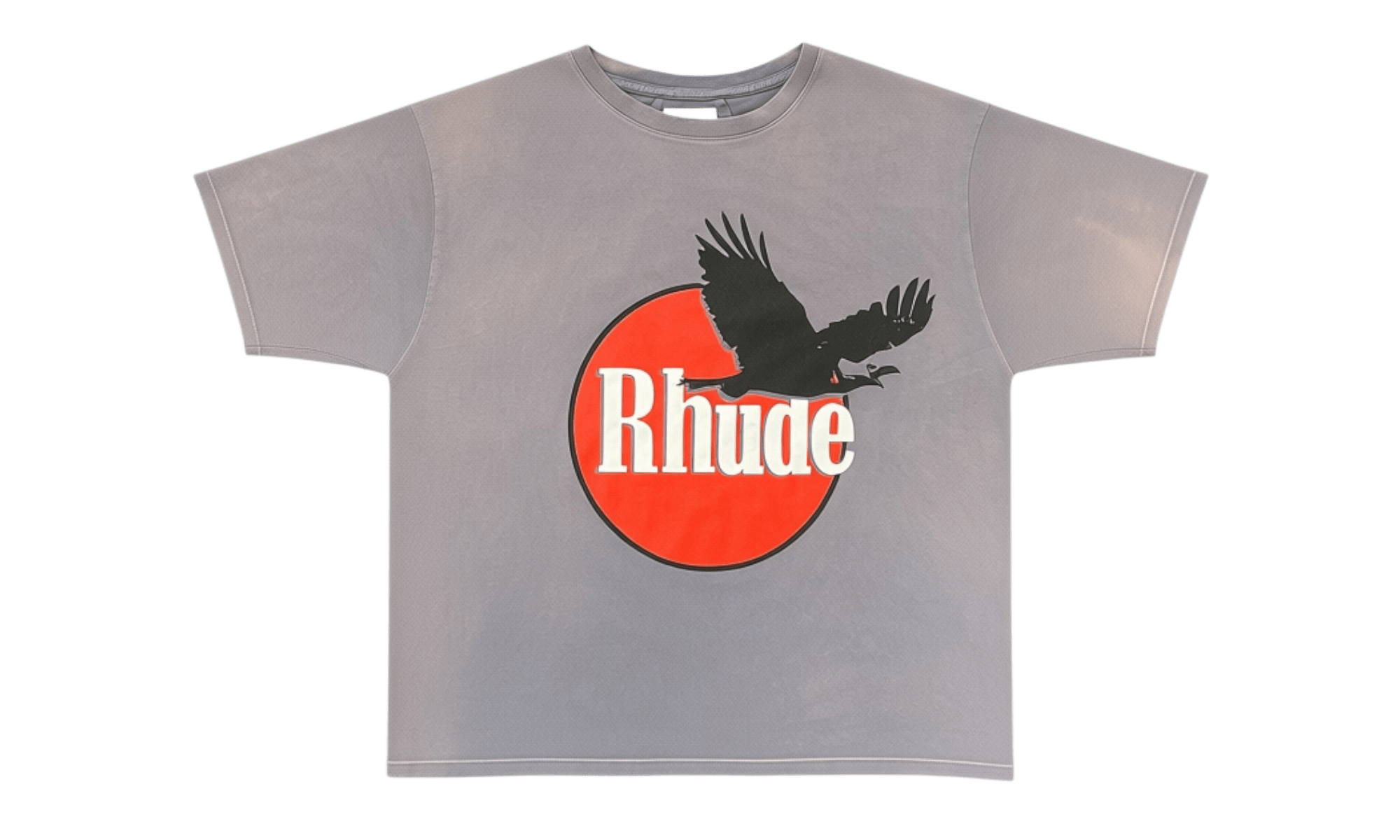 Rhude Eagle Vintage Grey Logo T-Shirt (PreOwned)