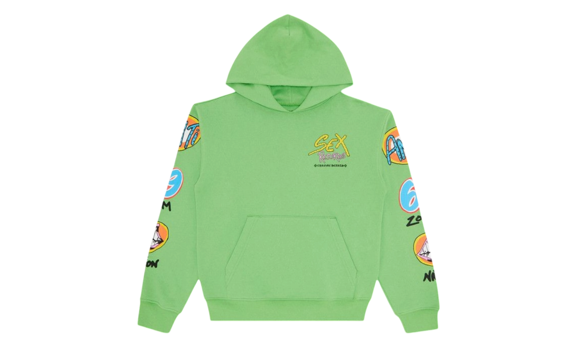 Chrome Hearts Matty Boy Sex Records Green Hoodie