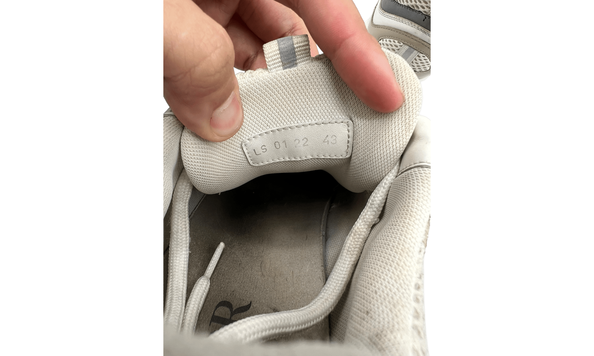 Dior B22 White Silver Cream (PreOwned) (No Box)