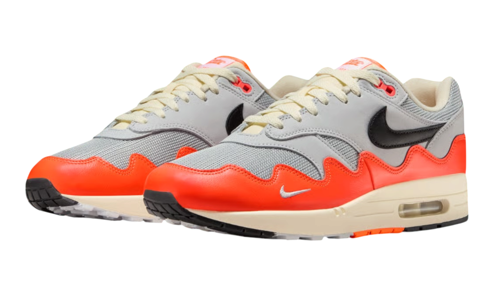 Nike Air Max 1 Patta Waves Hyper Crimson Pure Platinum (With Bracelet)
