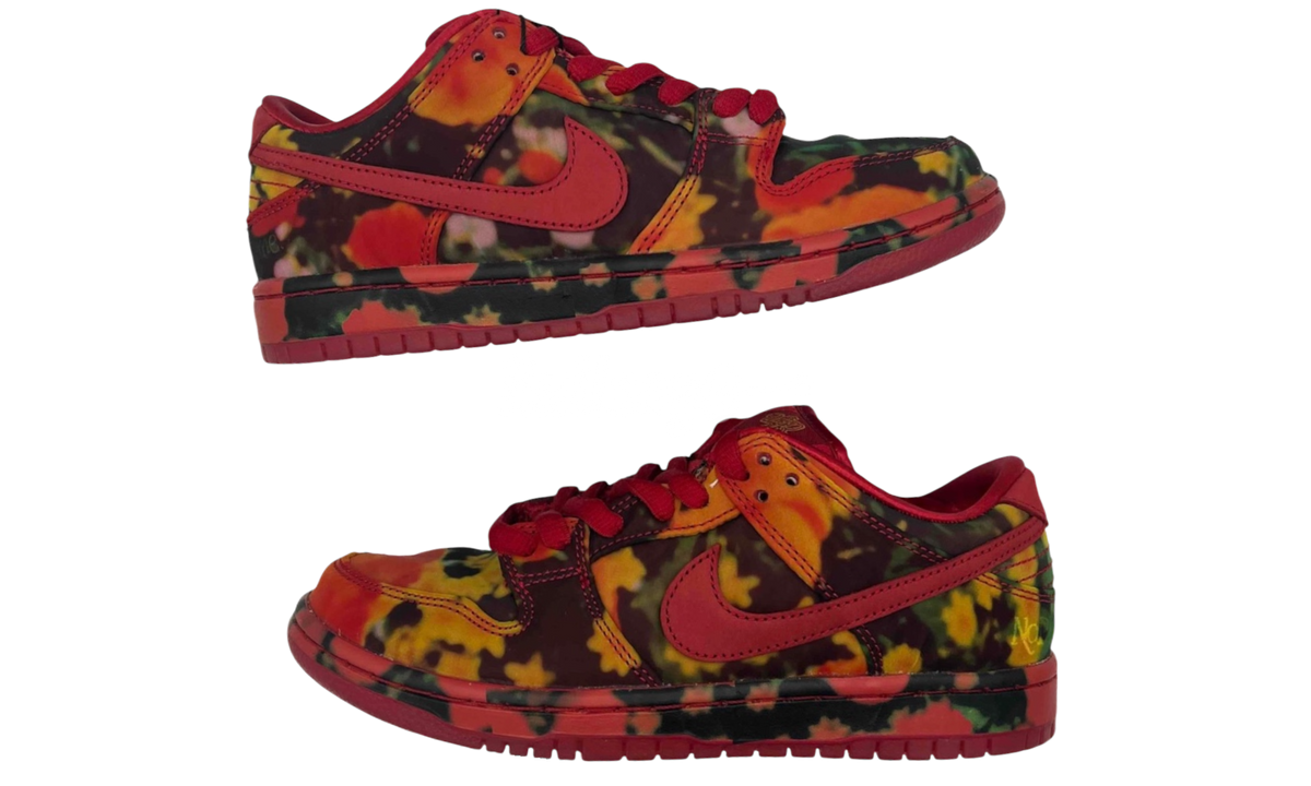 Nike SB Dunk Low The Wizard of Oz Poppy Field (PreOwned) (No Box)
