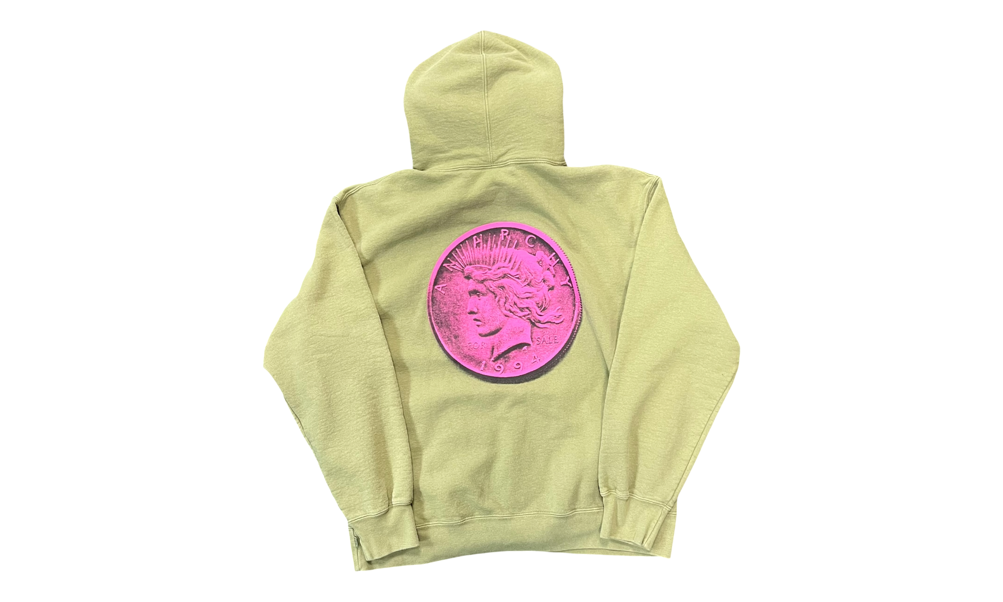Supreme Anarchy Hooded Sweatshirt Light Olive (PreOwned)