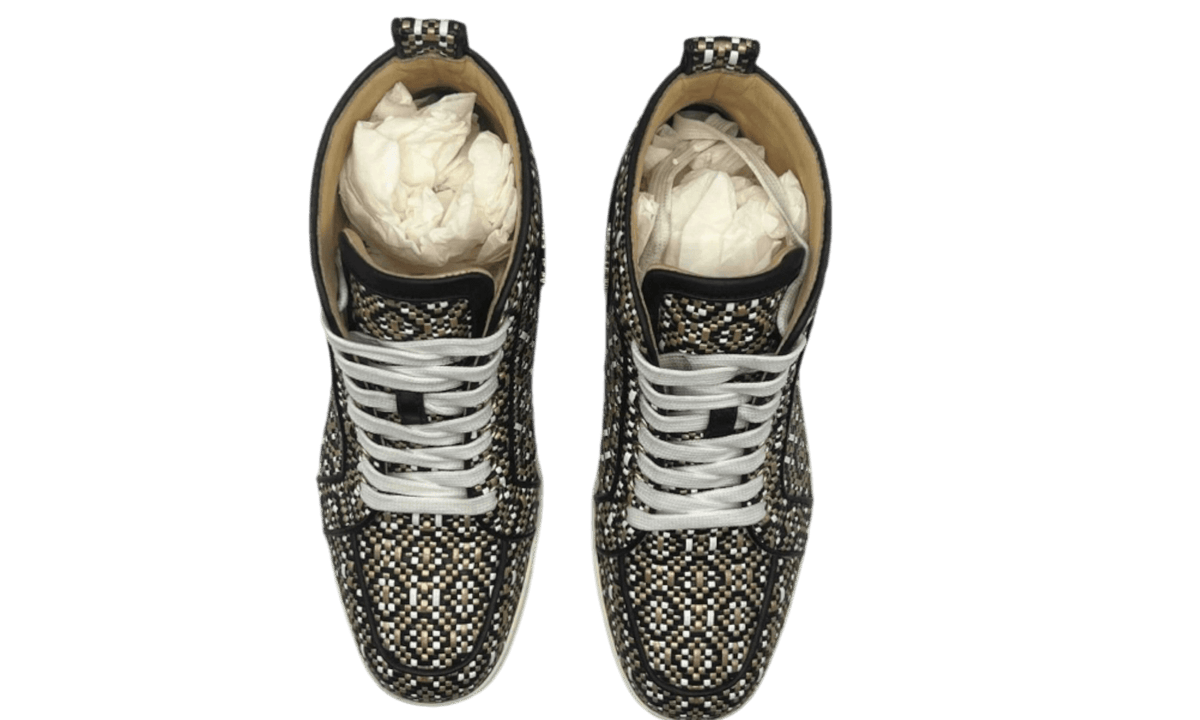 Christian Louboutin Woven Leather Louis Orlato Sneaker (PreOwned)