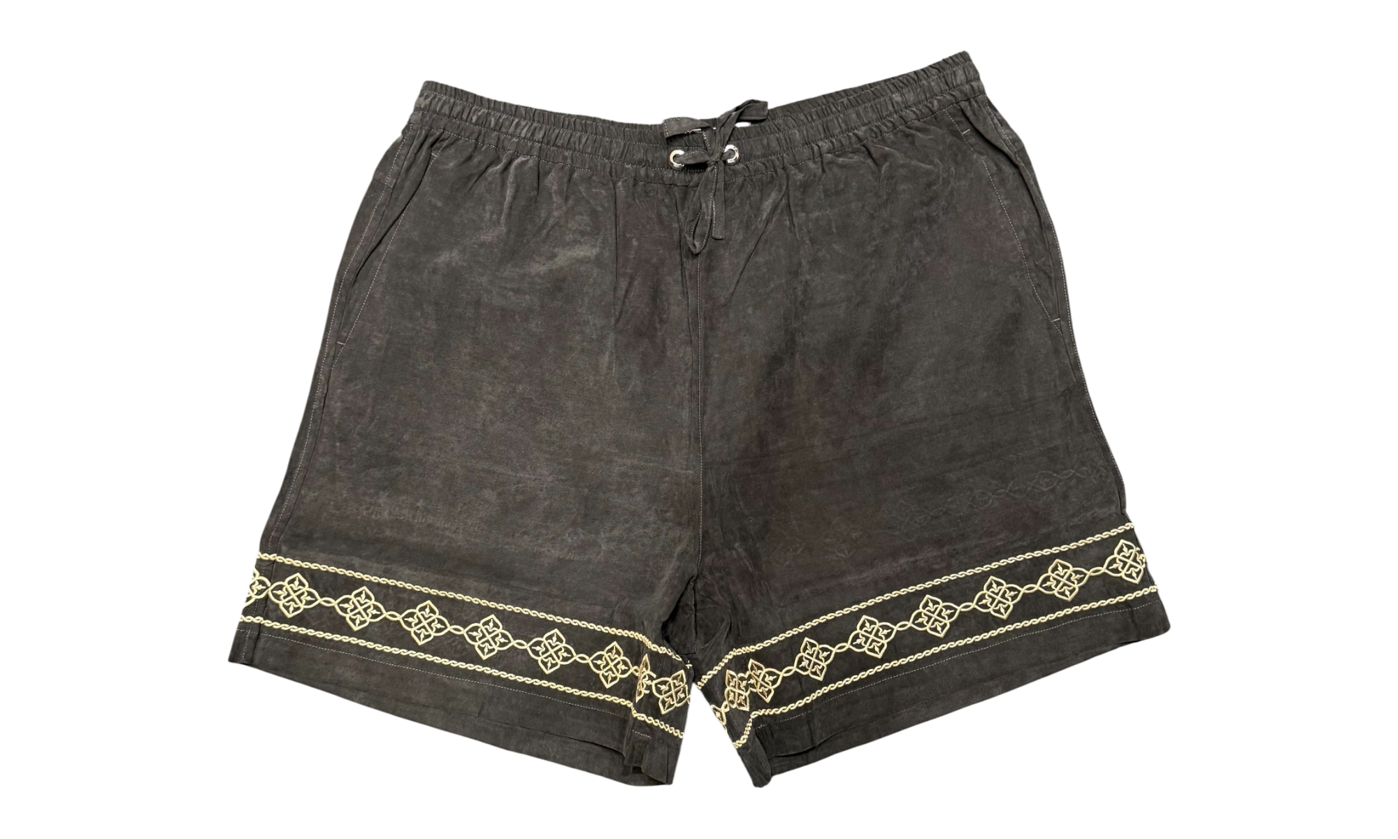 Kith Cupro Linen Cedar Black Shorts