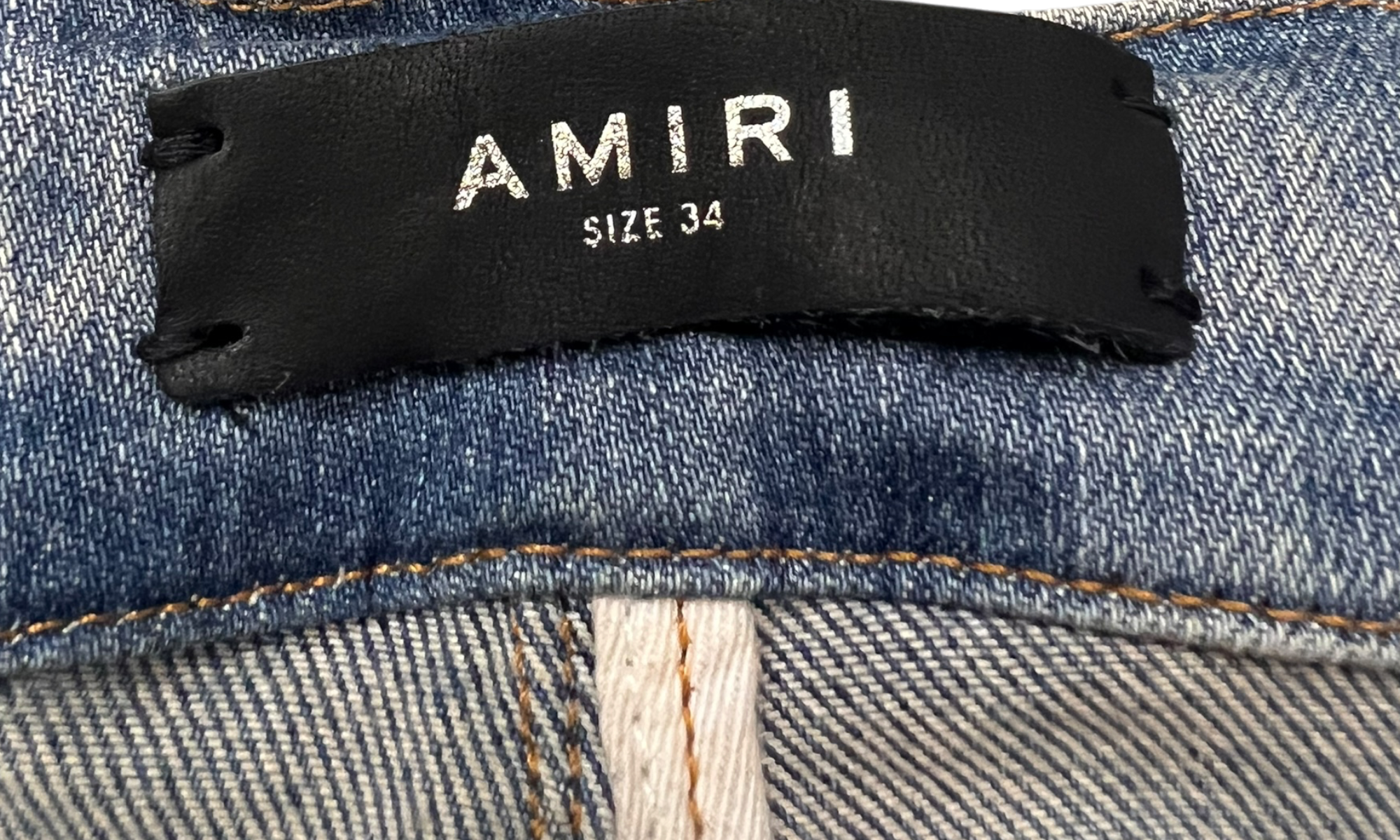 Amiri Clay Indigo Core Applique Jeans (Preowned)