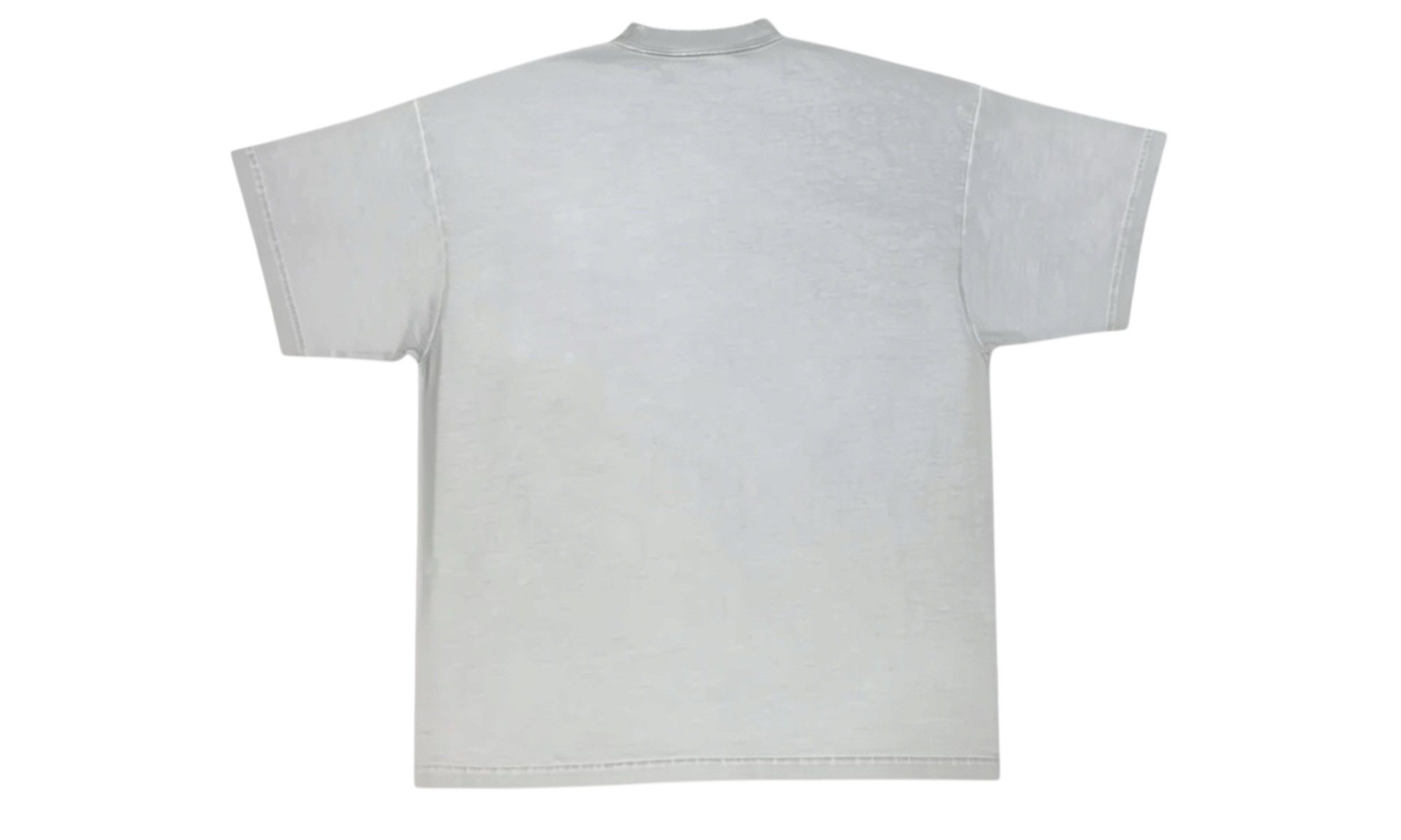 Balenciaga Metal Logo Distressed Grey T-Shirt (PreOwned)