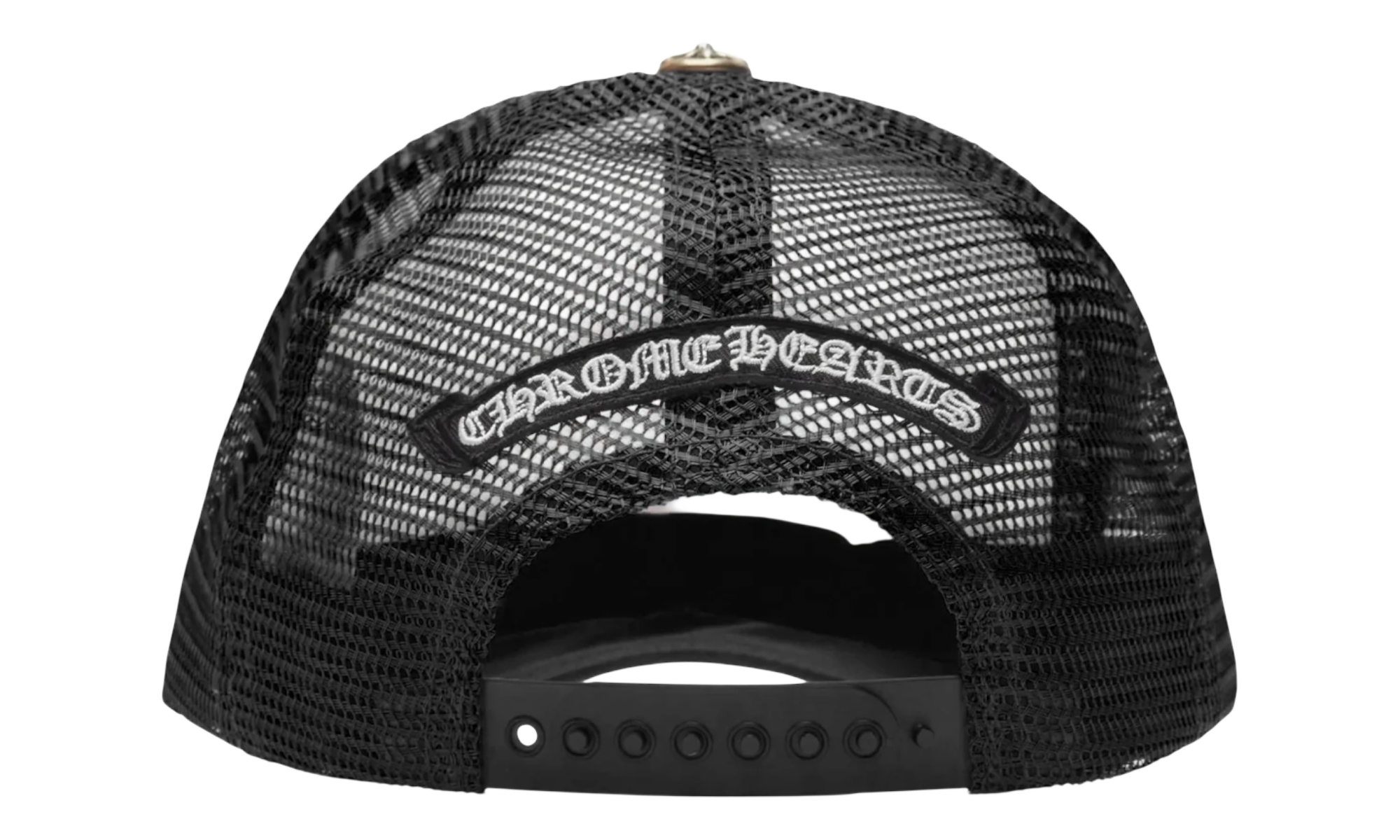Chrome Hearts Red Letters Script Trucker Hat