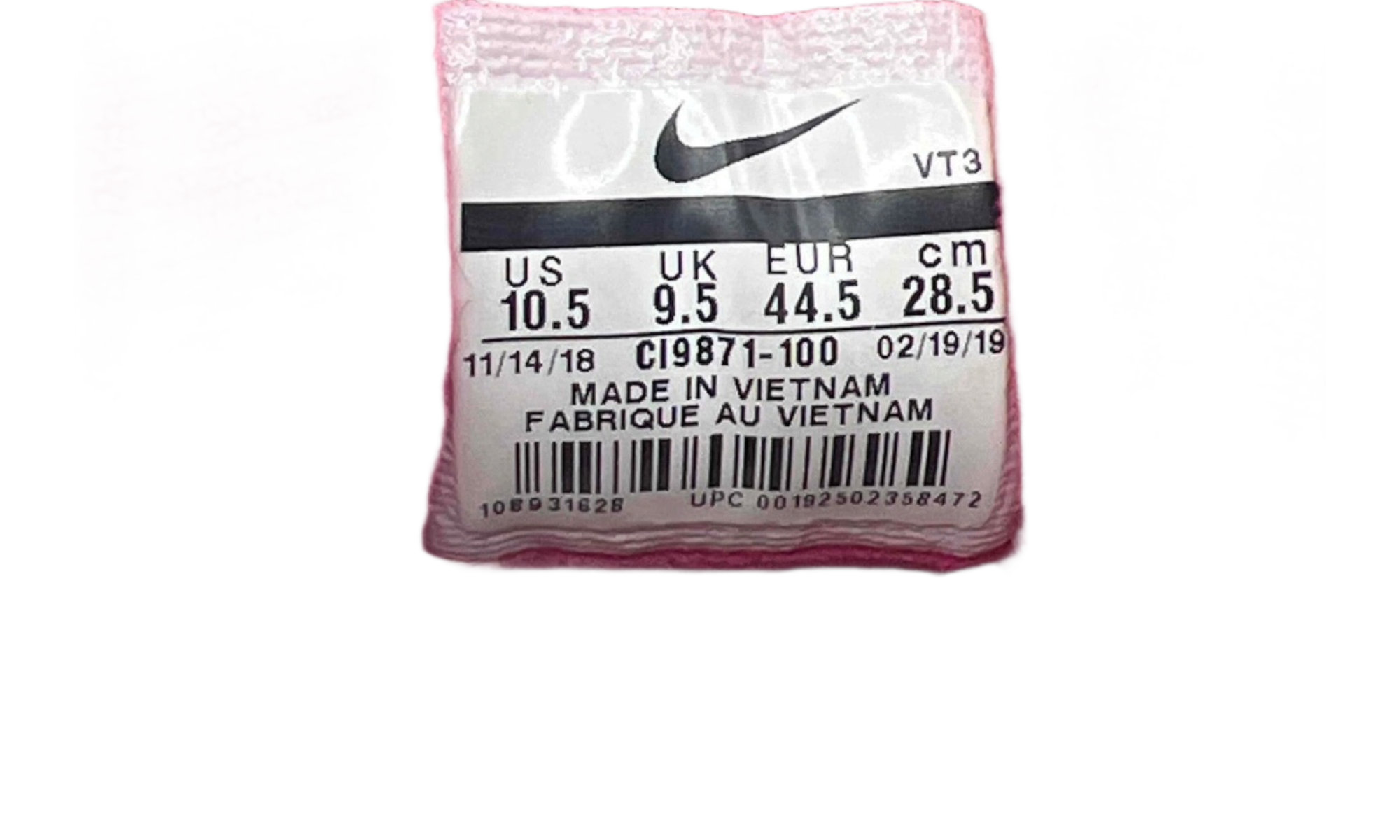 Nike Air Max 97 White Black Volt Rush Pink (PreOwned) (No Box)