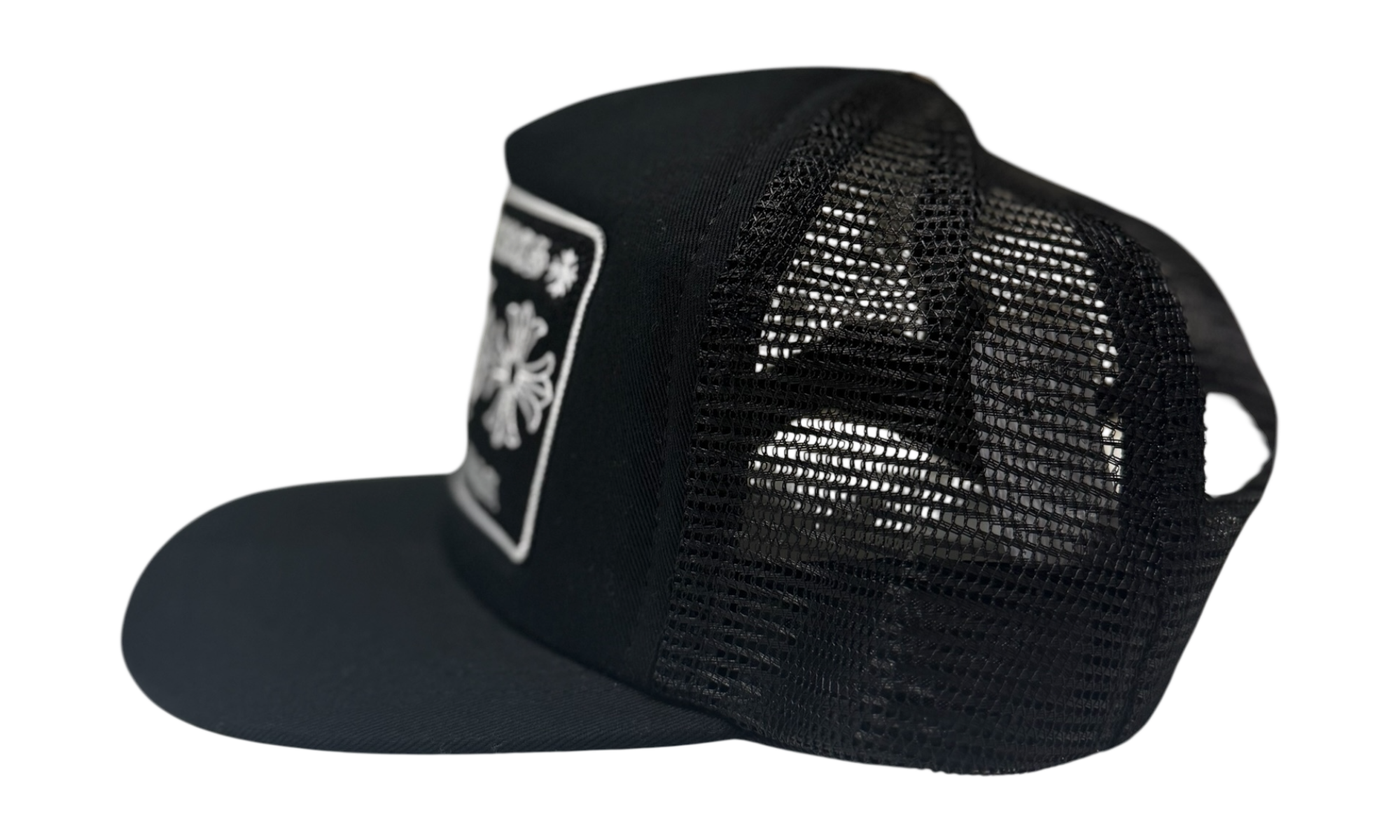 Chrome Hearts CH Hollywood Trucker Hat Black/Black
