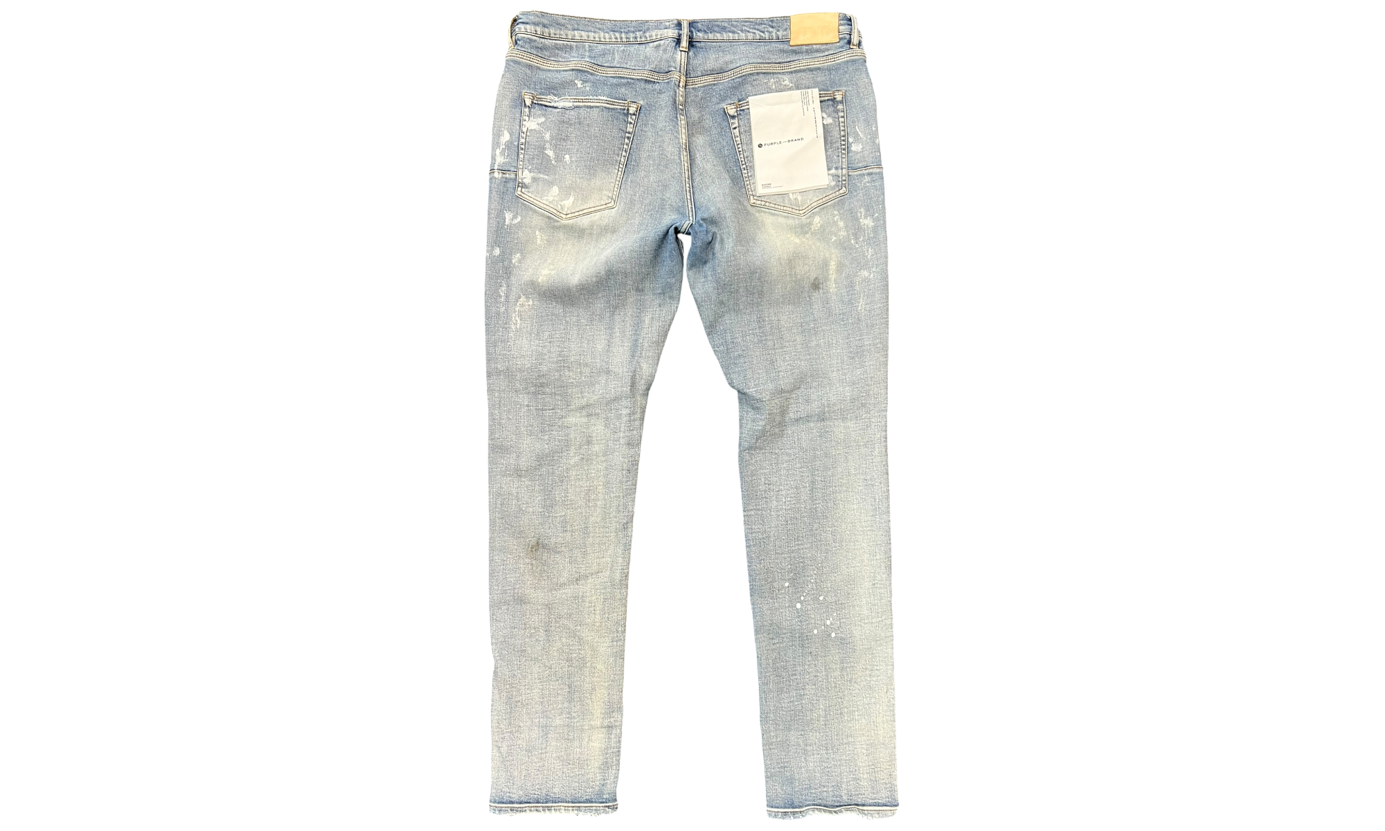 Purple 0001 Light Indigo Paint Blowout Skinny Jeans (PreOwned)
