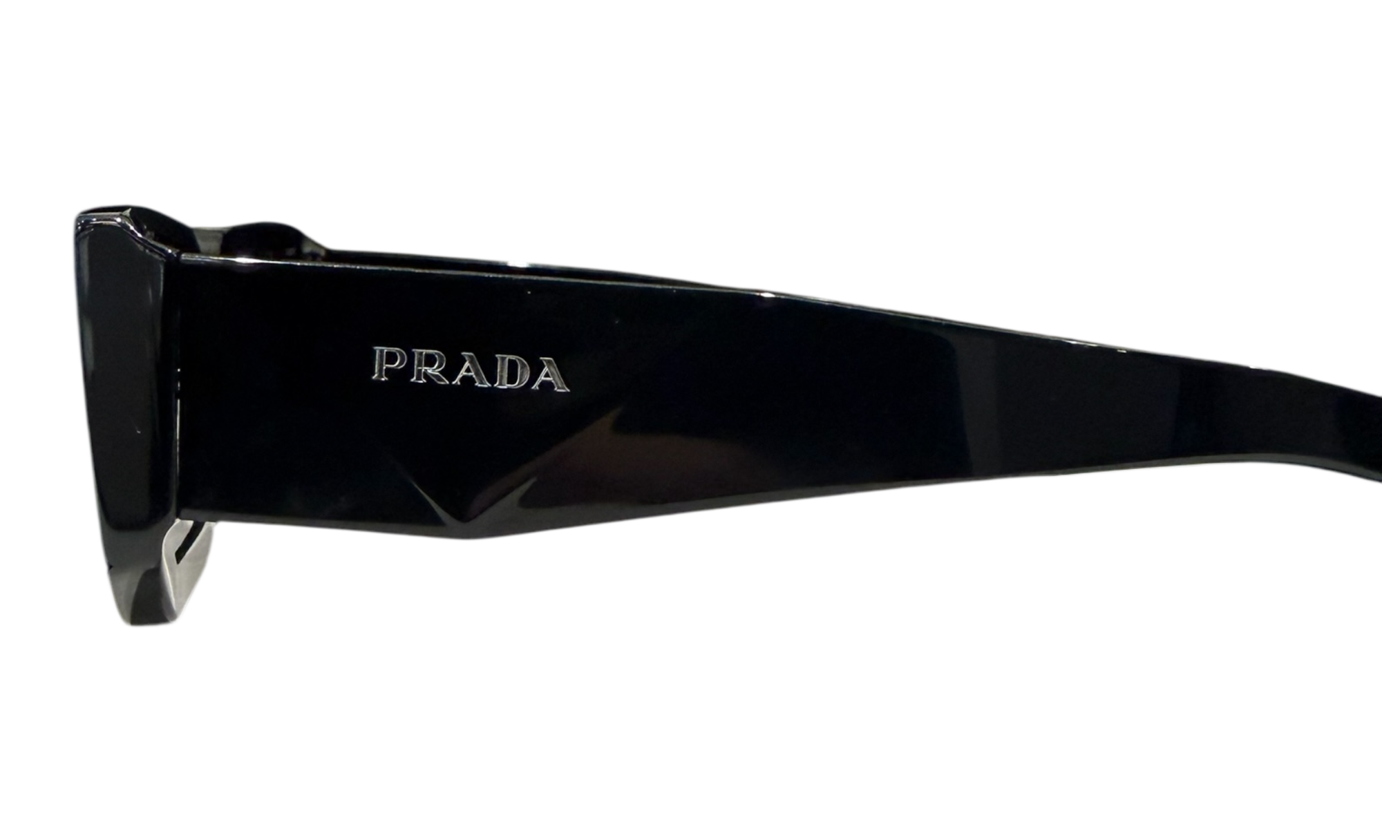 Prada Rectangle Grey Lens Sunglasses