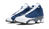 женские серые кожаные кроссовки nike air jordan 1 mid grey blue Retro "Flint" GS - Urlfreeze Sneakers Sale Online